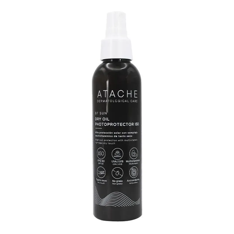 Atache Be Sun Dry Oil Photoprotector SPF 50 Сонцезахисна суха олія для тіла з потужною антиоксидантною та відновлювальною дією - Фото