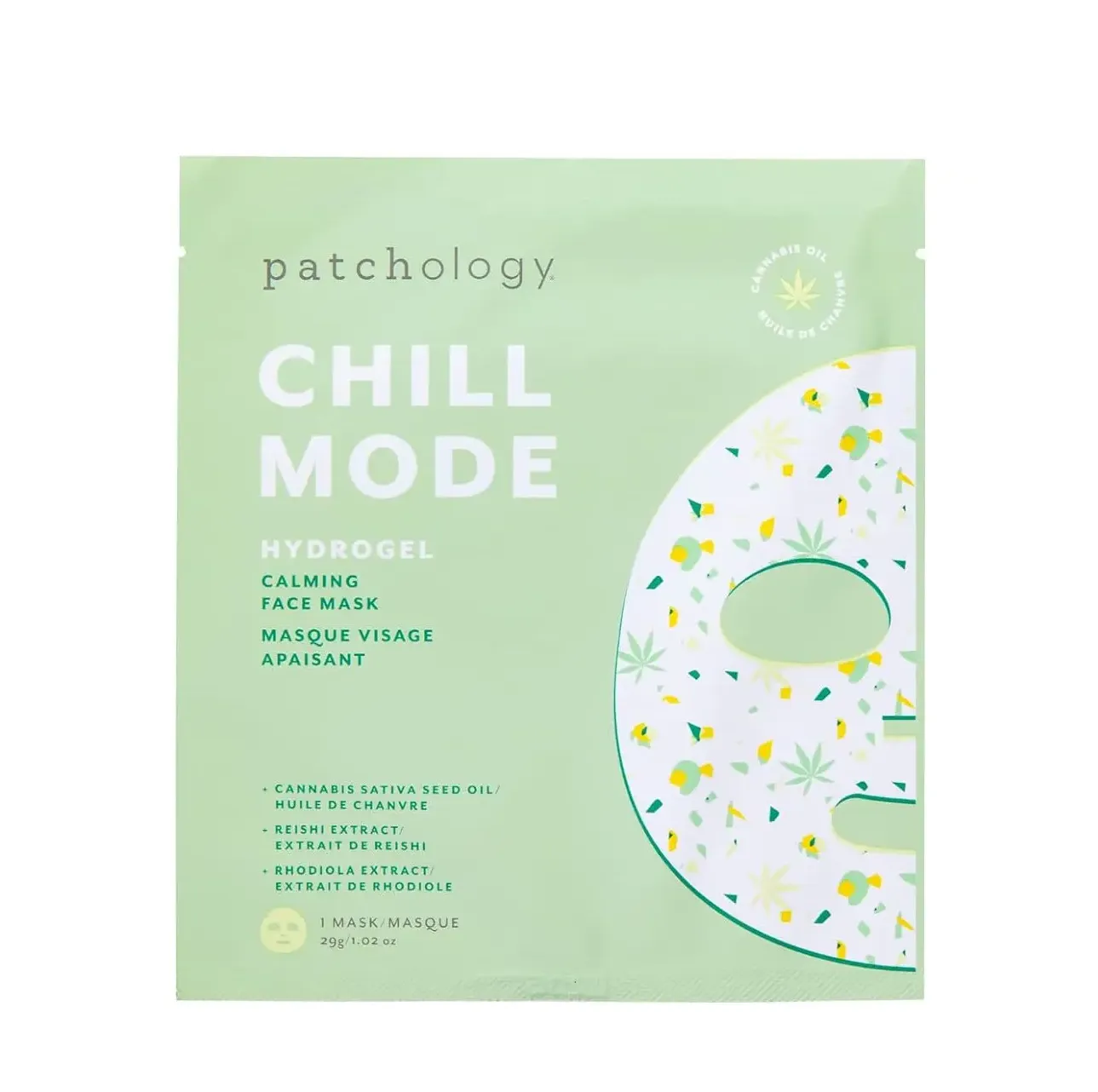 Patchology Chill Mode Hydrogel Mask Заспокійлива гідрогелева маска - Фото