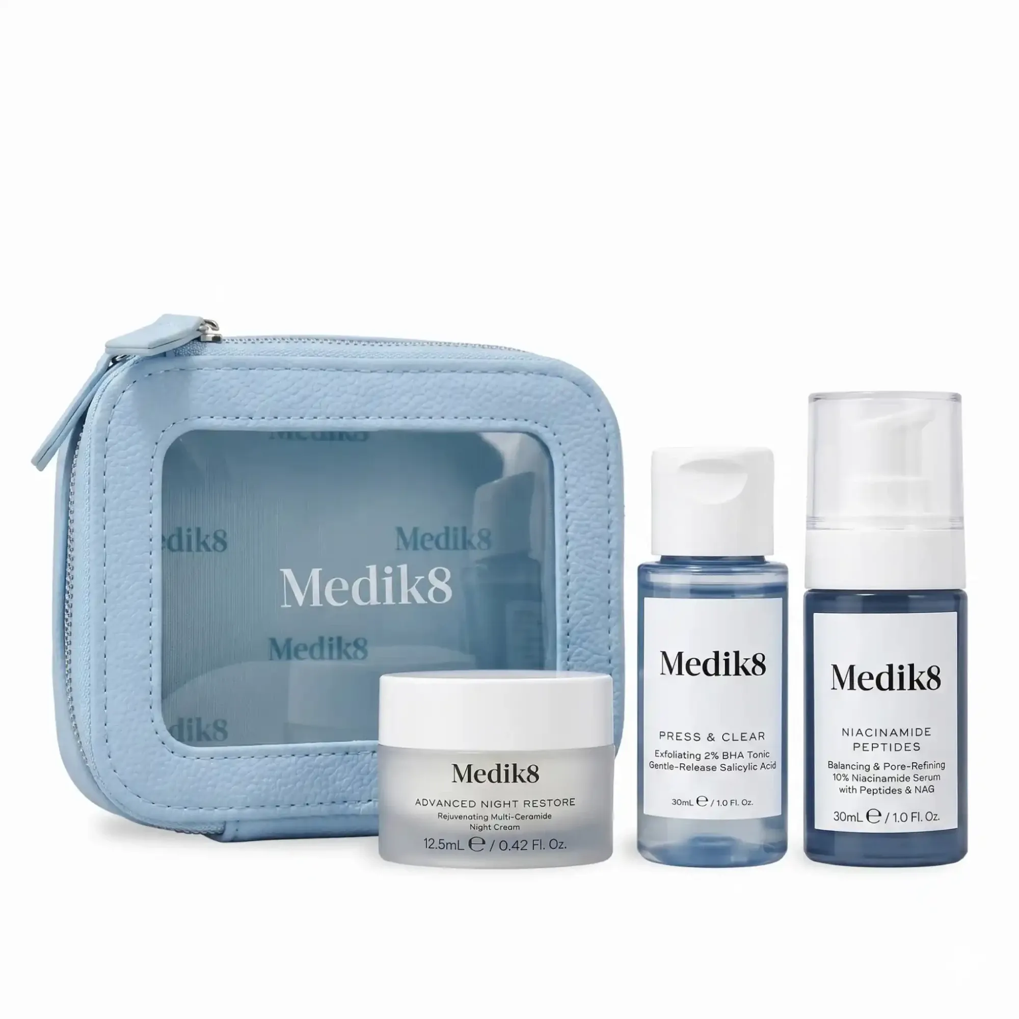Medik8 Travel Ready Skin Зручний набір для сяйва та комфорту шкіри у подорожах - Фото