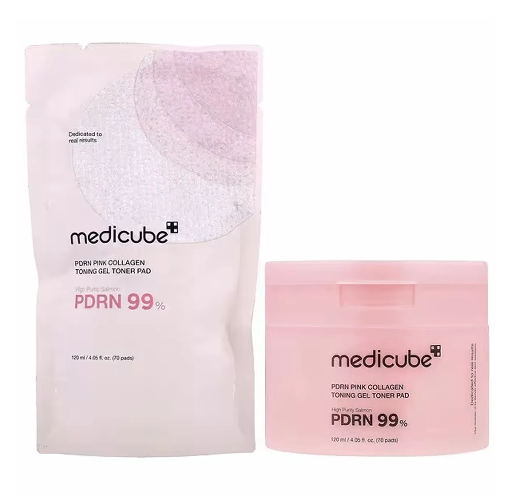Medicube PDRN Pink Collagen Toning Gel Toner Pad Тонізуючі гелеві патчі з полінуклетидами та колагеном - Фото