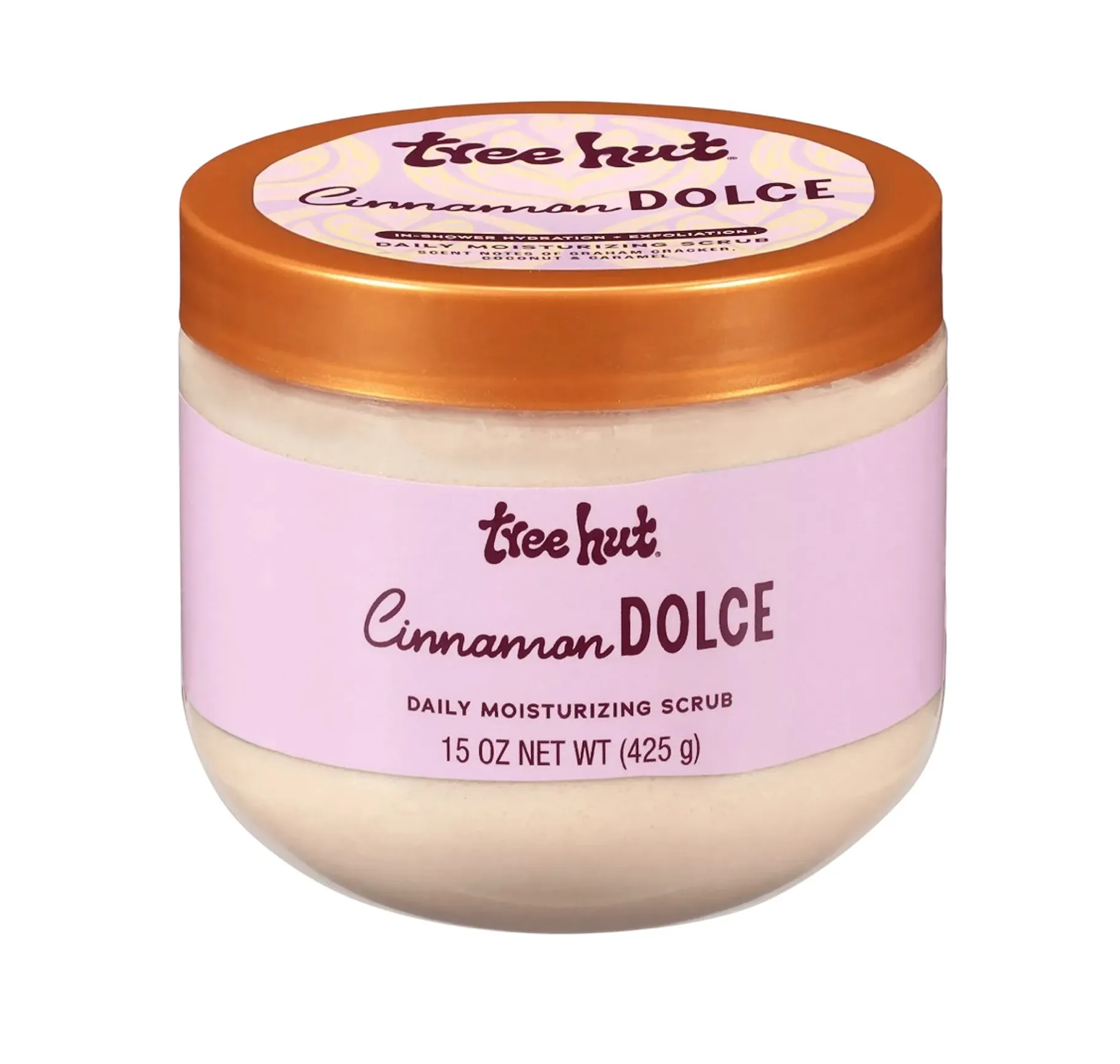 Tree Hut Cinnamon Dolce Moisturizing Scrub Зволожувальний скраб для тіла з ароматом крекерів та солоної карамелі - Фото