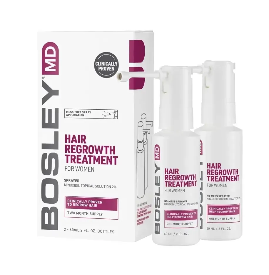 Архів - Bosley MD Hair Regrowth Treatment Спрей з міноксидилом 2% для відновлення росту волосся у жінок - Фото