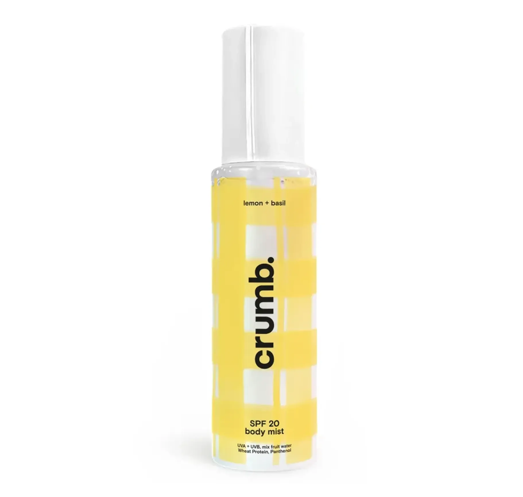 Crumb Body Mist Lemon Basil SPF 20 Сонцезахисний міст для тіла з ароматом лимону та базиліку з SPF 20 - Фото