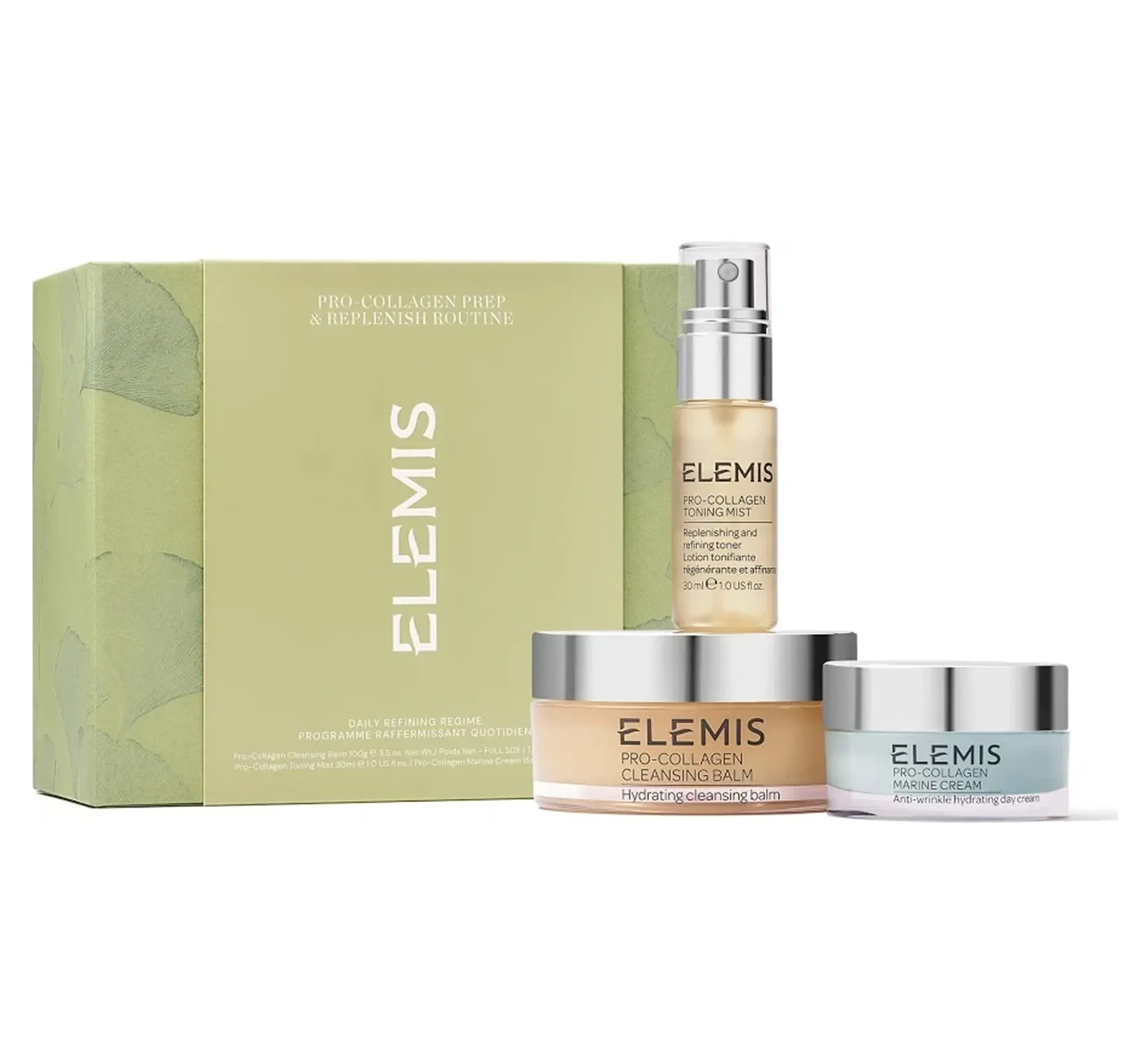 Elemis Pro-Collagen Prep & Replenish Routine Набір 'Ритуал догляду за шкірою Про-колаген' - Фото