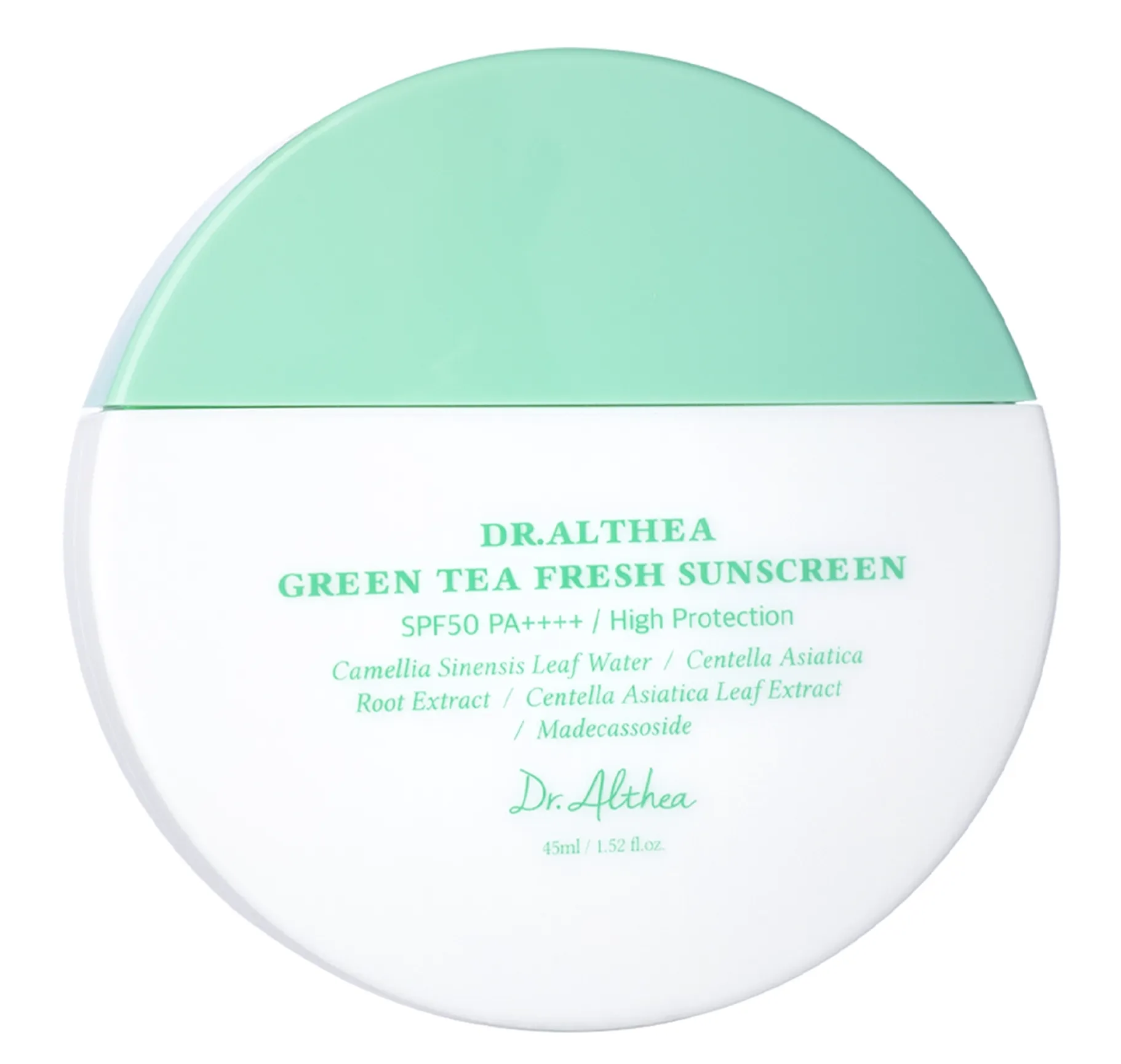 Dr.Althea Green Tea Fresh Sunscreen Сонцезахисний крем з екстрактом зеленого чаю - Фото