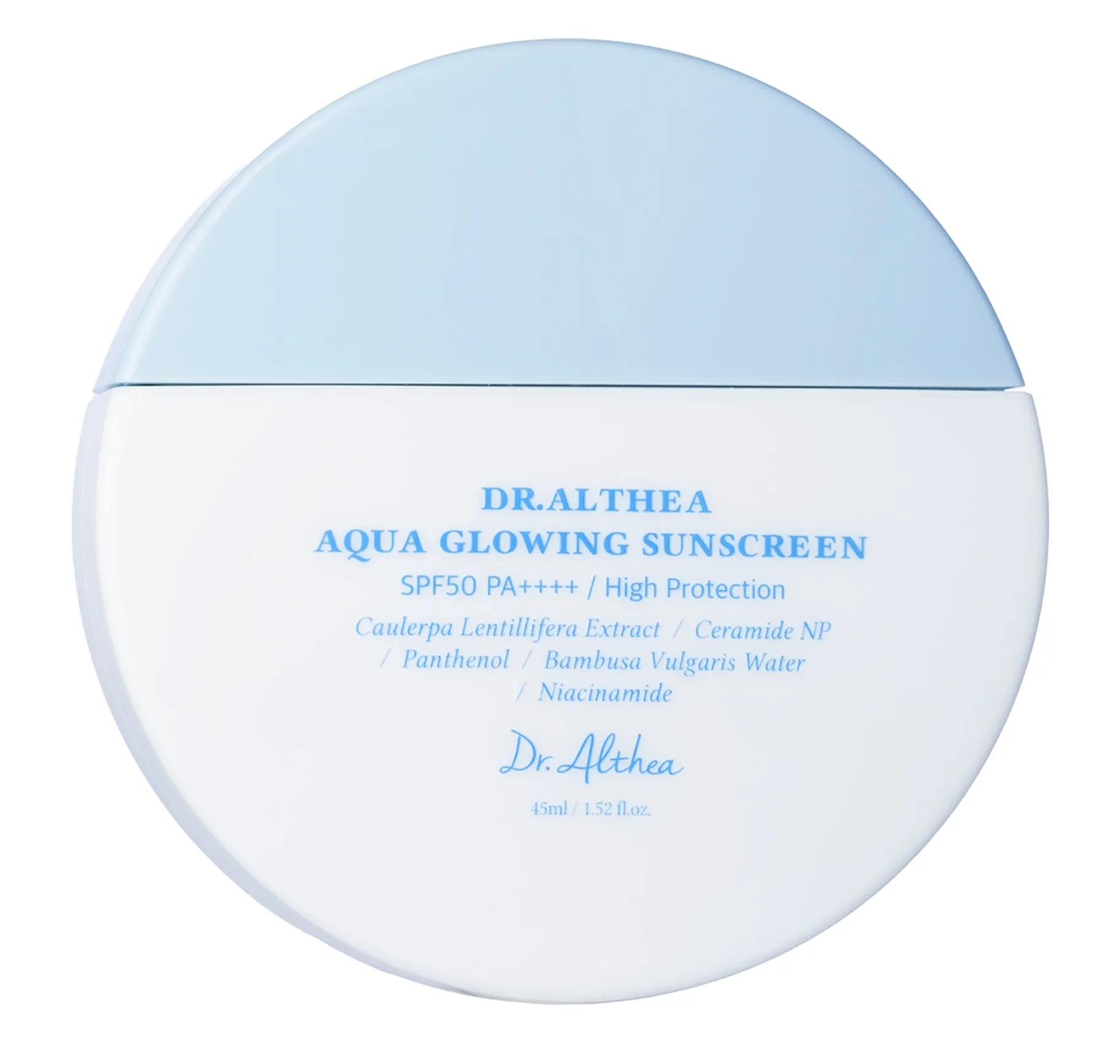 Dr.Althea Aqua Glowing Sunscreen Зволожувальний сонцезахисний крем з пантенолом - Фото