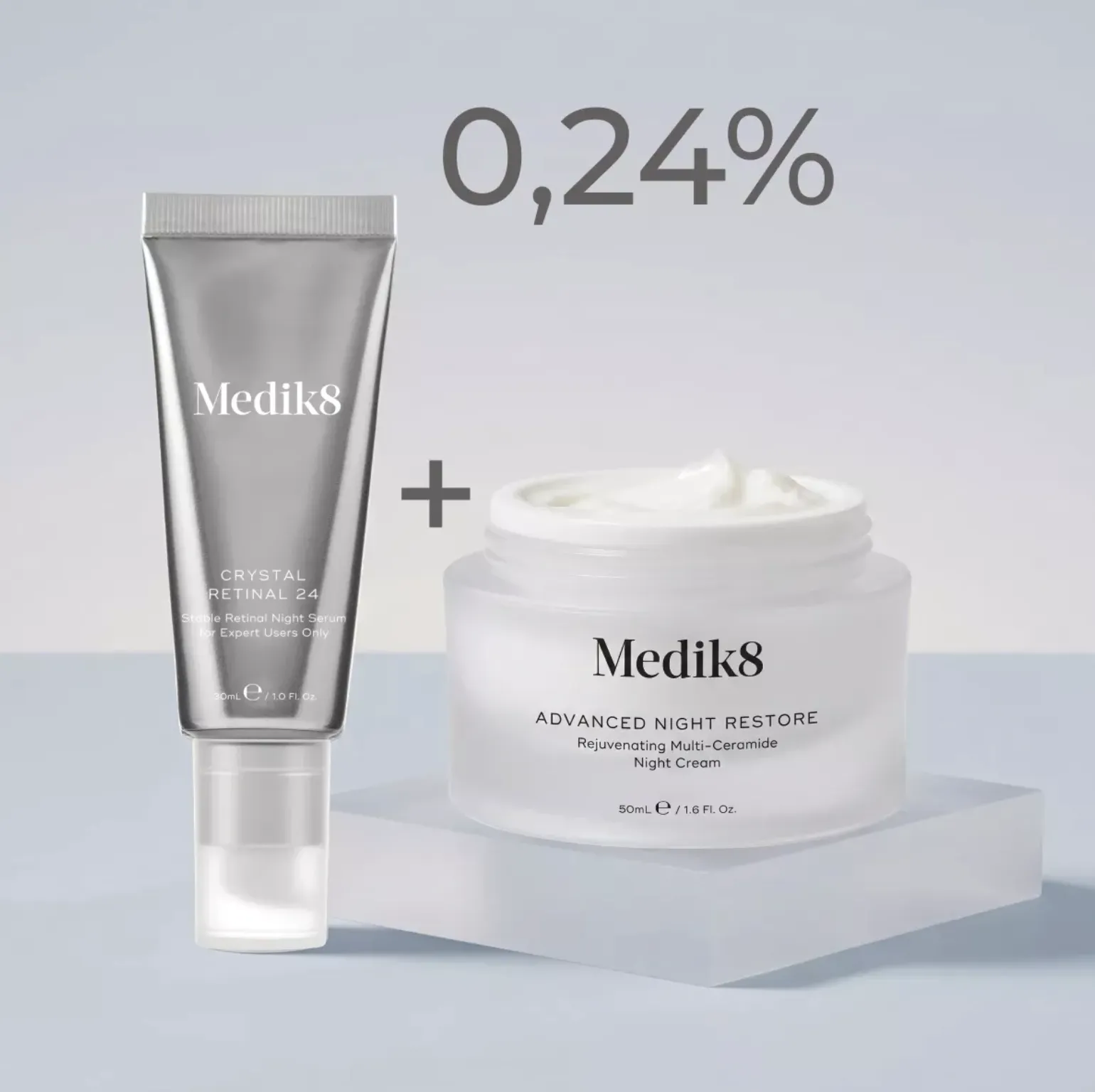 Medik8 Crystal Retinal 24 + Advanced Night Restore Set Нічний дует для комплексного омолодження - Фото
