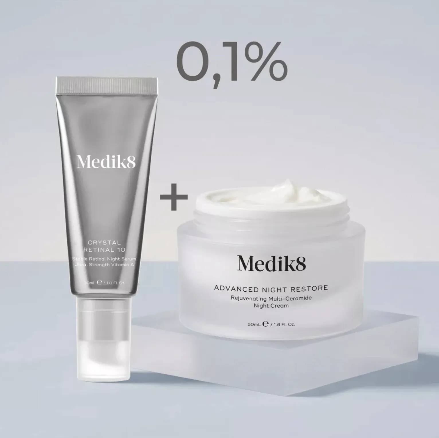 Medik8 Crystal Retinal 10 + Advanced Night Restore Set Нічний дует для комплексного омолодження - Фото