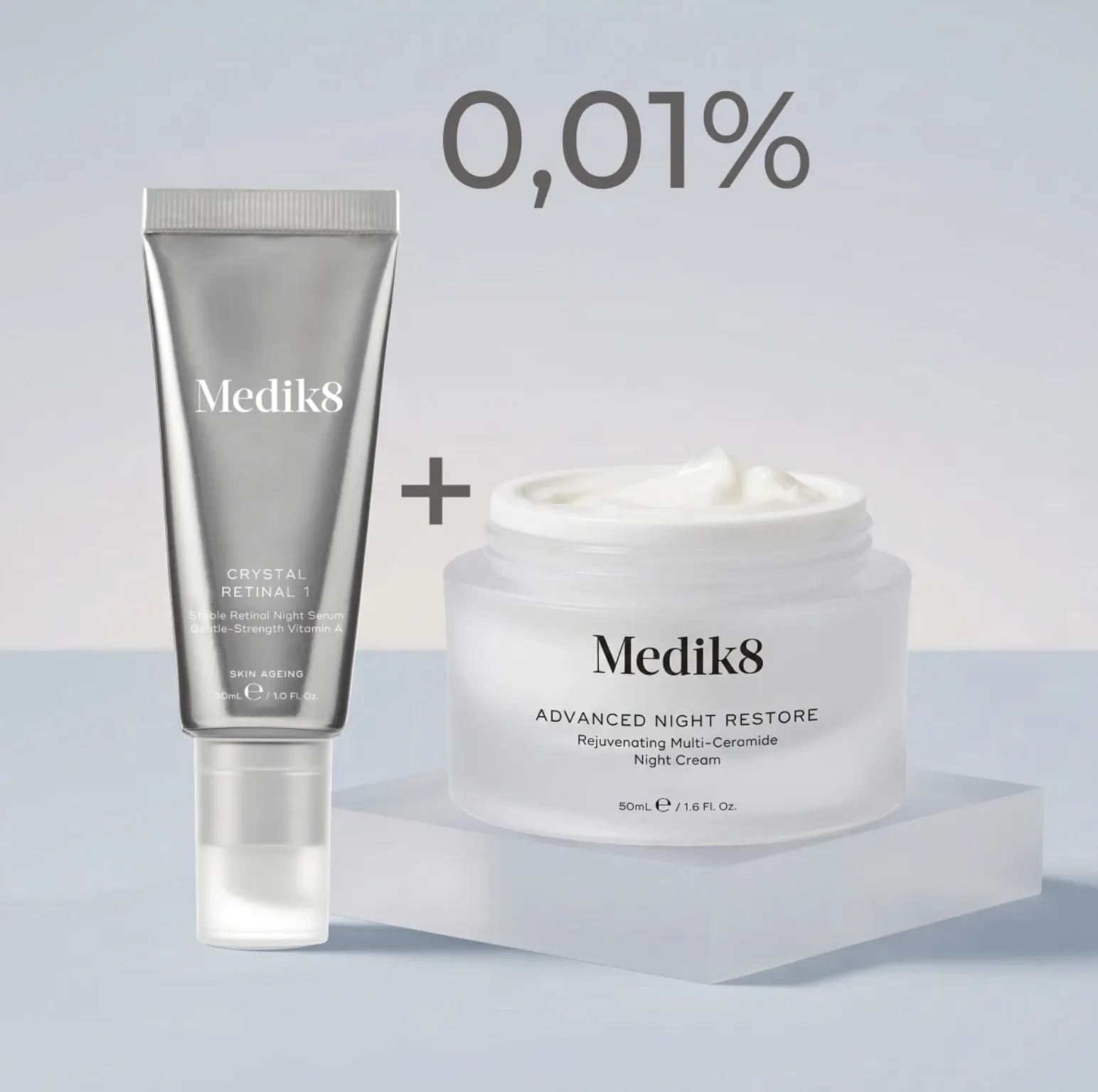 Medik8 Crystal Retinal 1 + Advanced Night Restore Set Нічний дует для комплексного омолодження - Фото