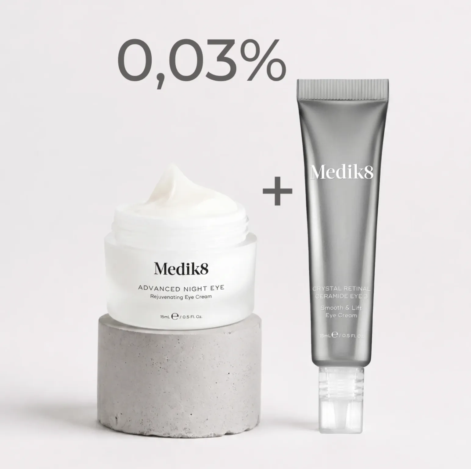 Medik8 Crystal Retinal Ceramide Eye 3 + Advanced Night Eye Set Дует для омолодження шкіри навколо очей - Фото