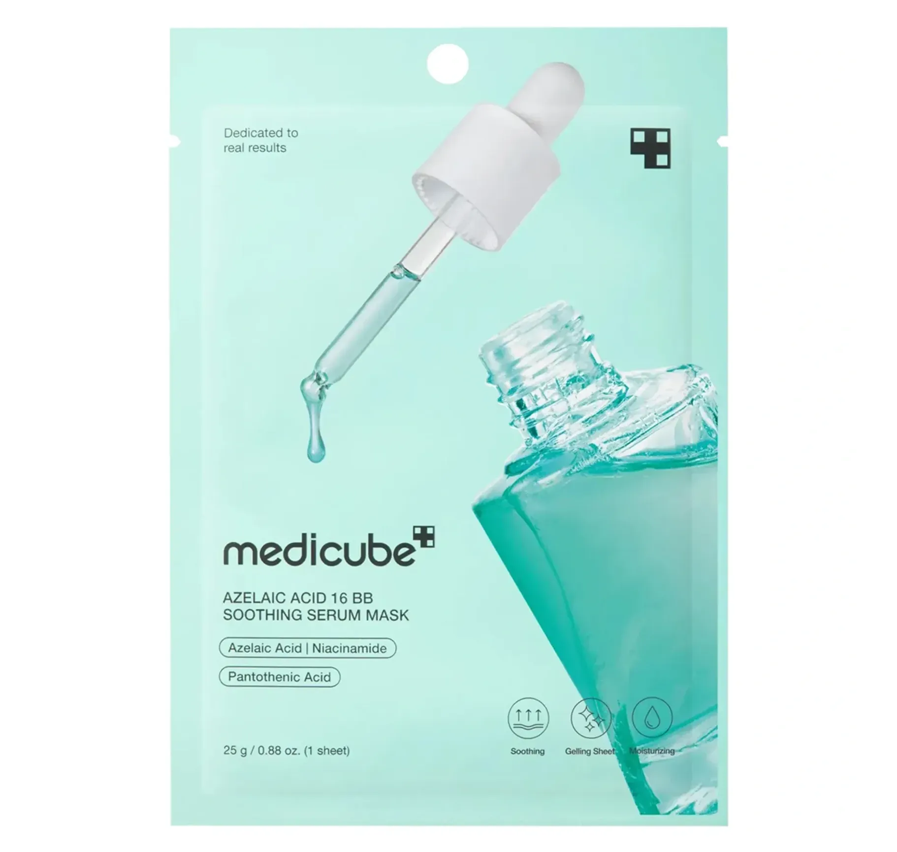 Medicube Azelaic Acid 16 BB Calming Serum Mask Заспокійлива тканинна маска-сироватка з азелаїновою кислотою - Фото