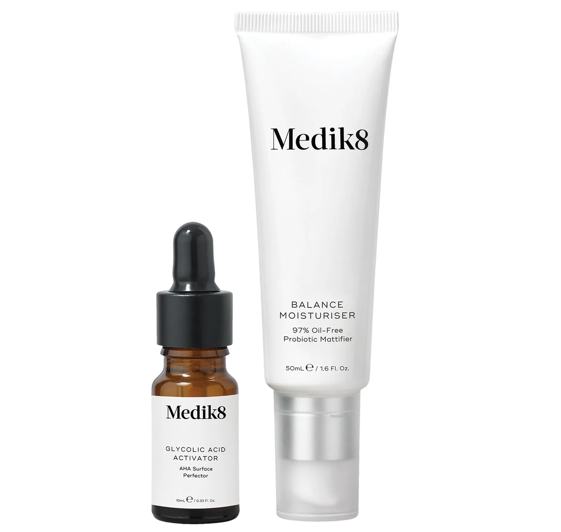 (Outlet) Medik8 Balance Moisturiser with Glycolic Acid Activator Крем для проблемної шкіри з пребіотиками і активатором з гліколевою кислотою - Фото