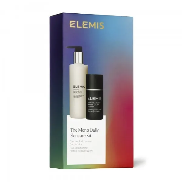 (Outlet) Elemis The Men`s Skincare Cleanse & Moisture Duo Подарунковий набір для чоловіків для щоденного очищення та зволоження обличчя - Фото