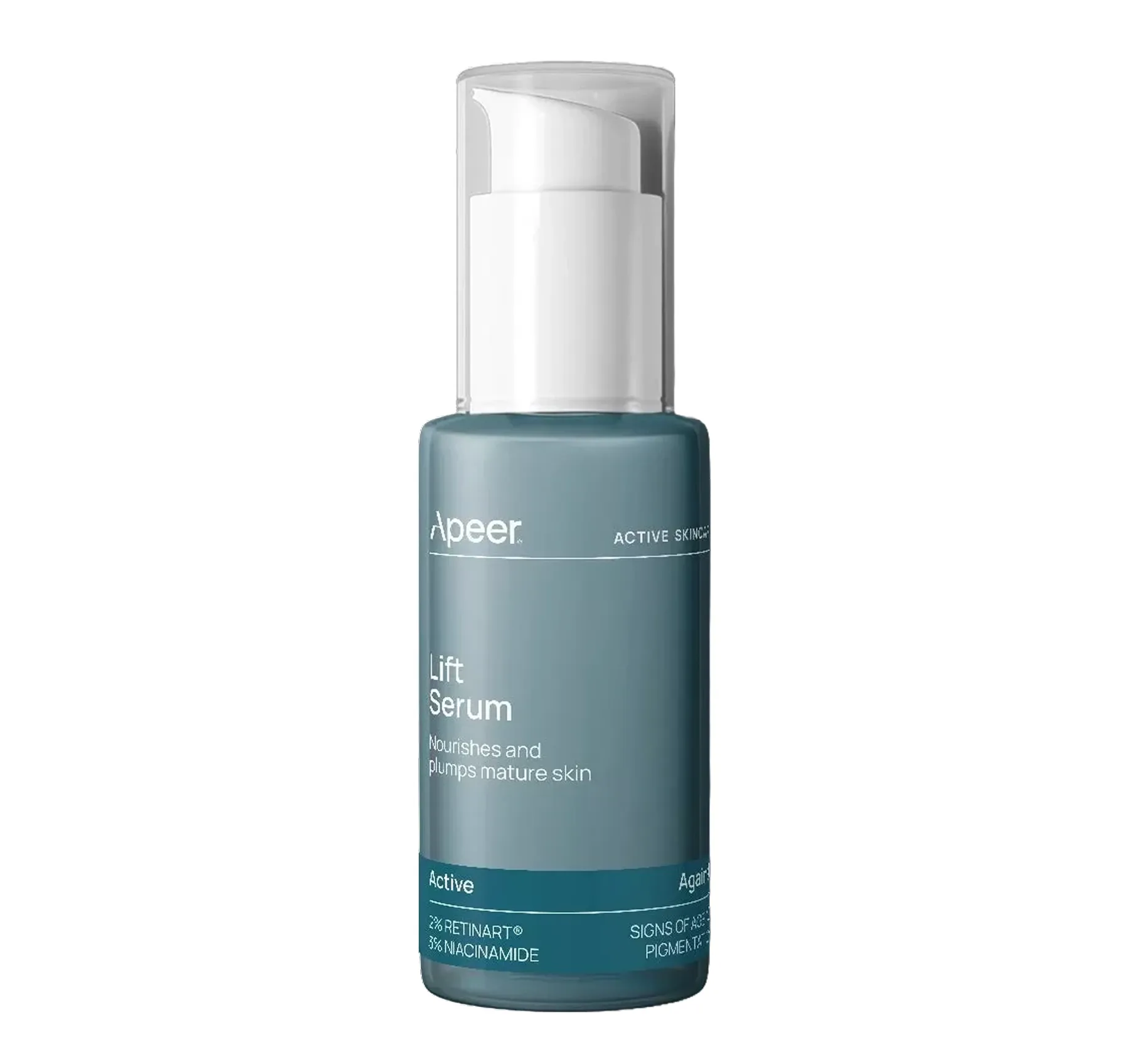 Apeer Lift Serum Зволожувальна антивікова ліфтинг-сироватка з ретинартом та ніацинамідом - Фото