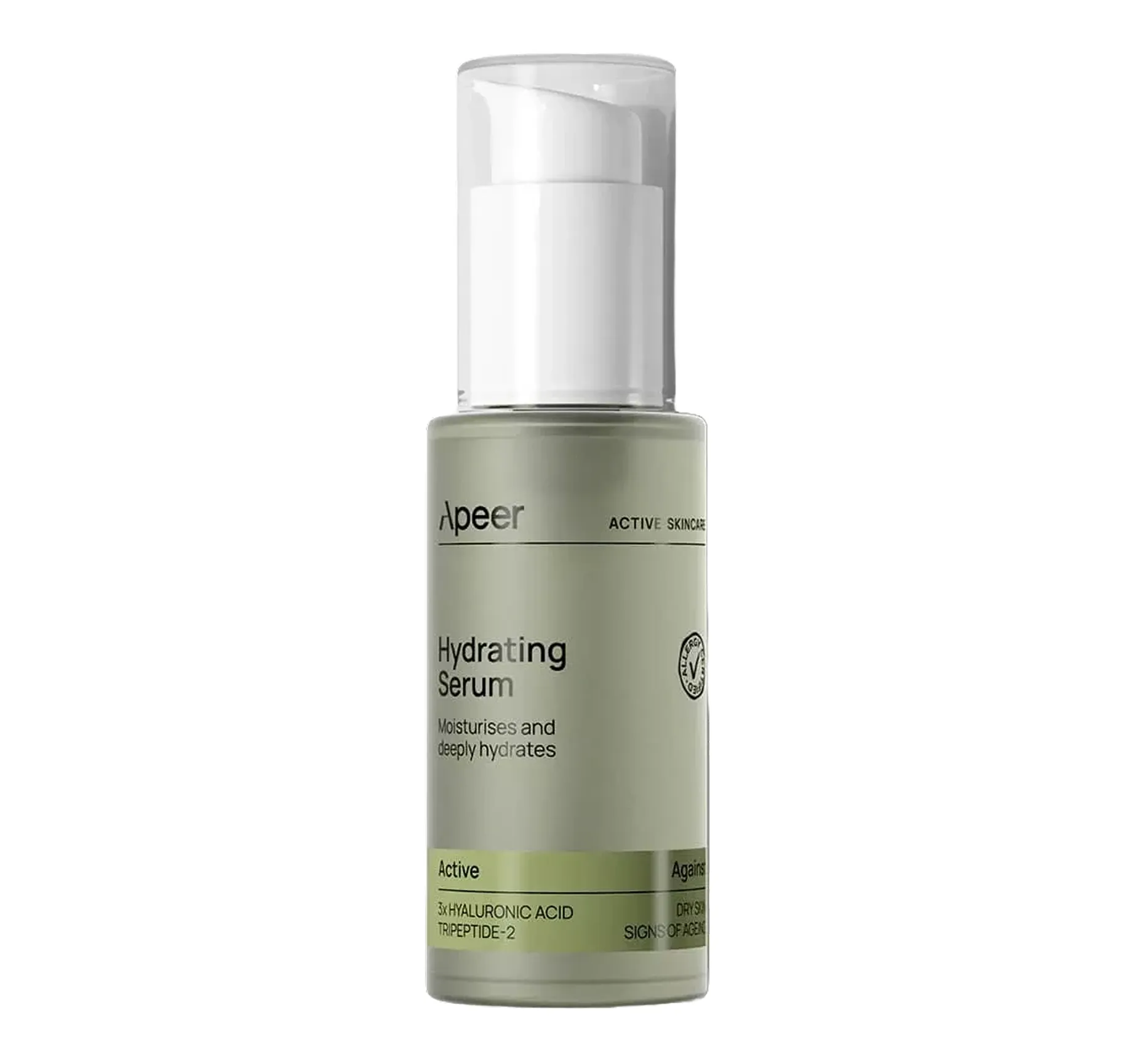 Apeer Hydrating Serum Сироватка для глибокого зволоження з гіалуроновою кислотою та пептидами - Фото