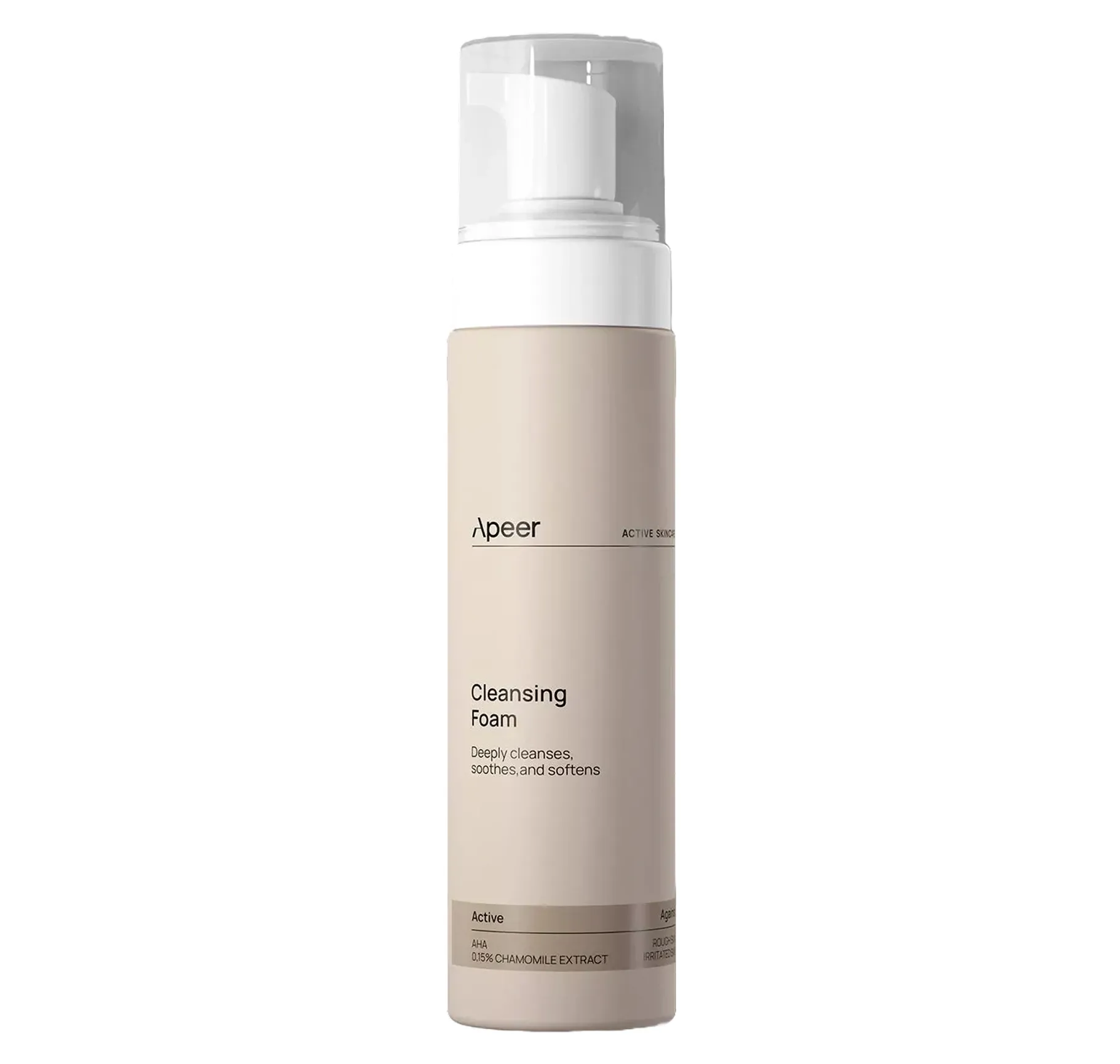 Apeer Cleansing Foam Очищувальна пінка з АНА та екстрактом ромашки - Фото