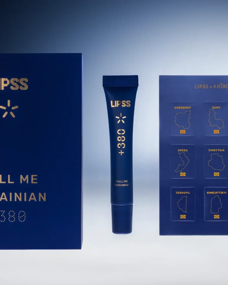 Lipss Lipper +380 CALL ME UKRAINIAN Лімітований ліппер до Дня Незалежності з варениками з вишнею - Фото