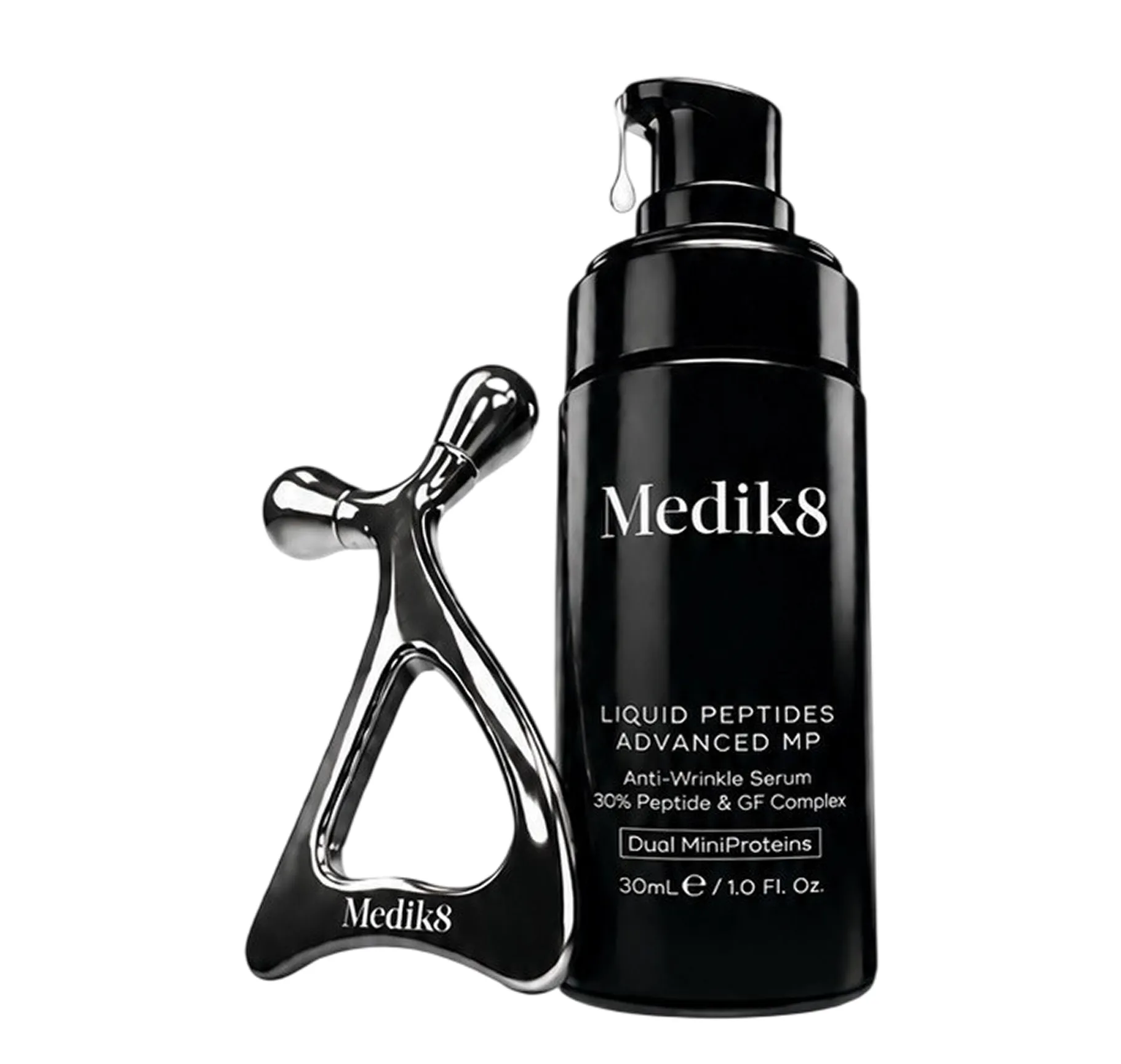 Medik8 Kit Liquid Advanced MP Набір з інноваційною сироваткою та масажером - Фото