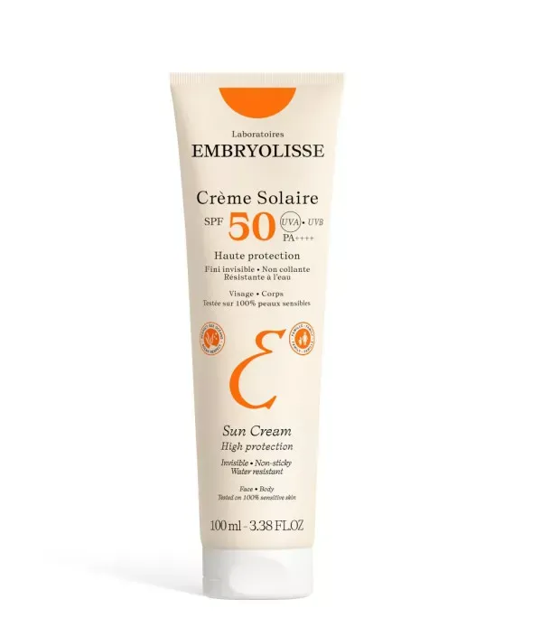(Outlet) Embryolisse Sun Creme high protection SPF50 Сонцезахисний зволожувальний крем для обличчя та тіла SPF50 - Фото