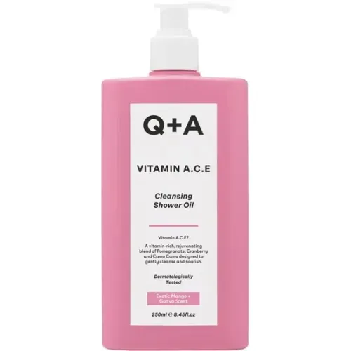 (Outlet) Q + A Cleansing Shower Oil Вітамінізована олія для душу - Фото