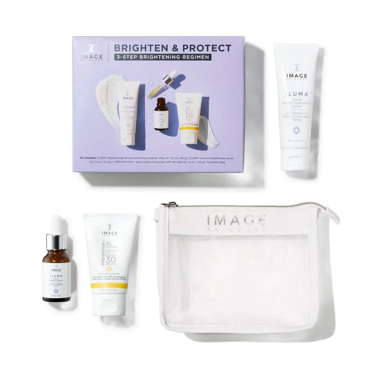 (Outlet) Image Skincare Facial Set Brighten & Protect Kit 3-Step Brightening Regimen Набір для освітлення пігментації - Фото