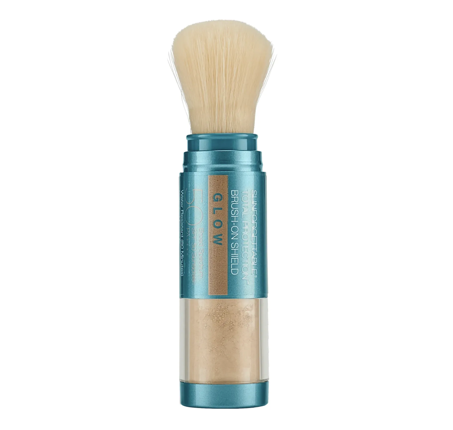 Colorescience Sunforgettable Total Protection Brush-On Shield Glow SPF 50 Сонцезахисна пудра з пензлем SPF 50 у відтінку 'Золоте Сяйво' - Фото