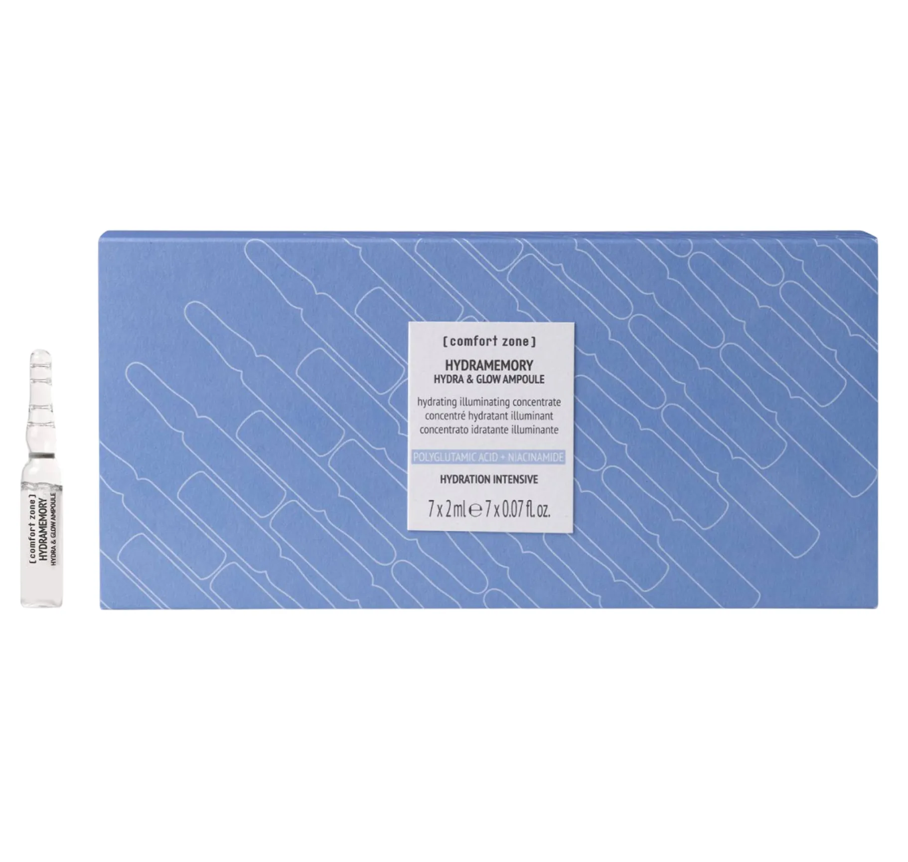 Comfort Zone Hydramemory Hydra & Glow Ampoule Ампули для інтенсивного зволоження обличчя - Фото