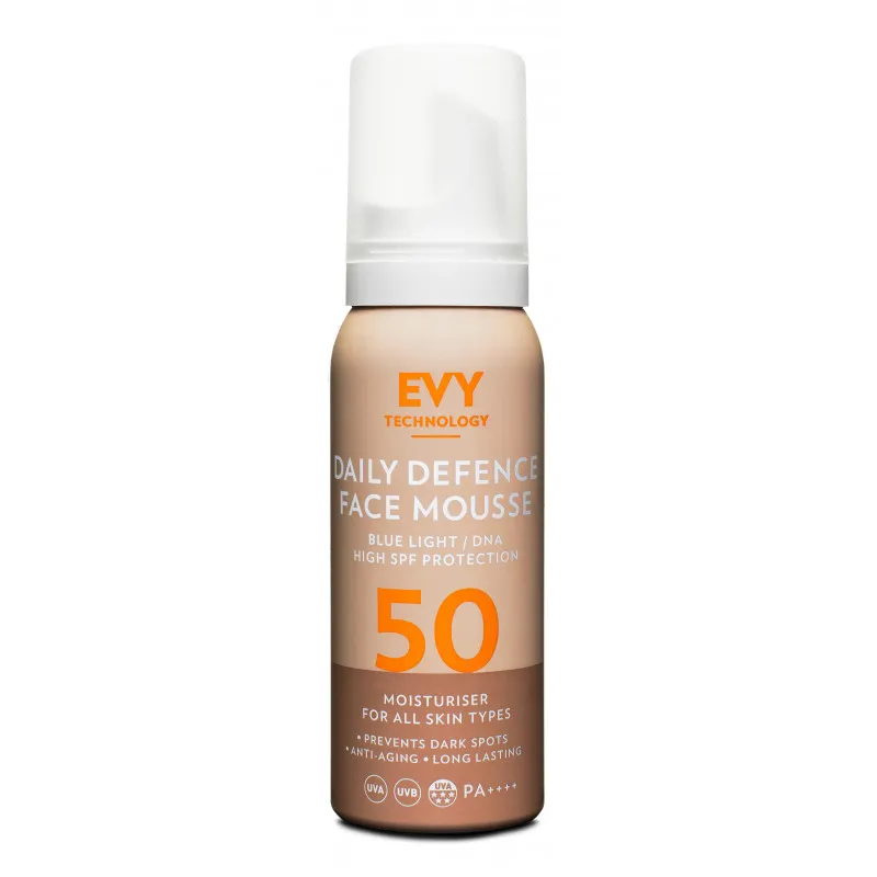 EVY Technology Daily Defence Face Mousse SPF 50 Щоденний захисний мус для обличчя - Фото