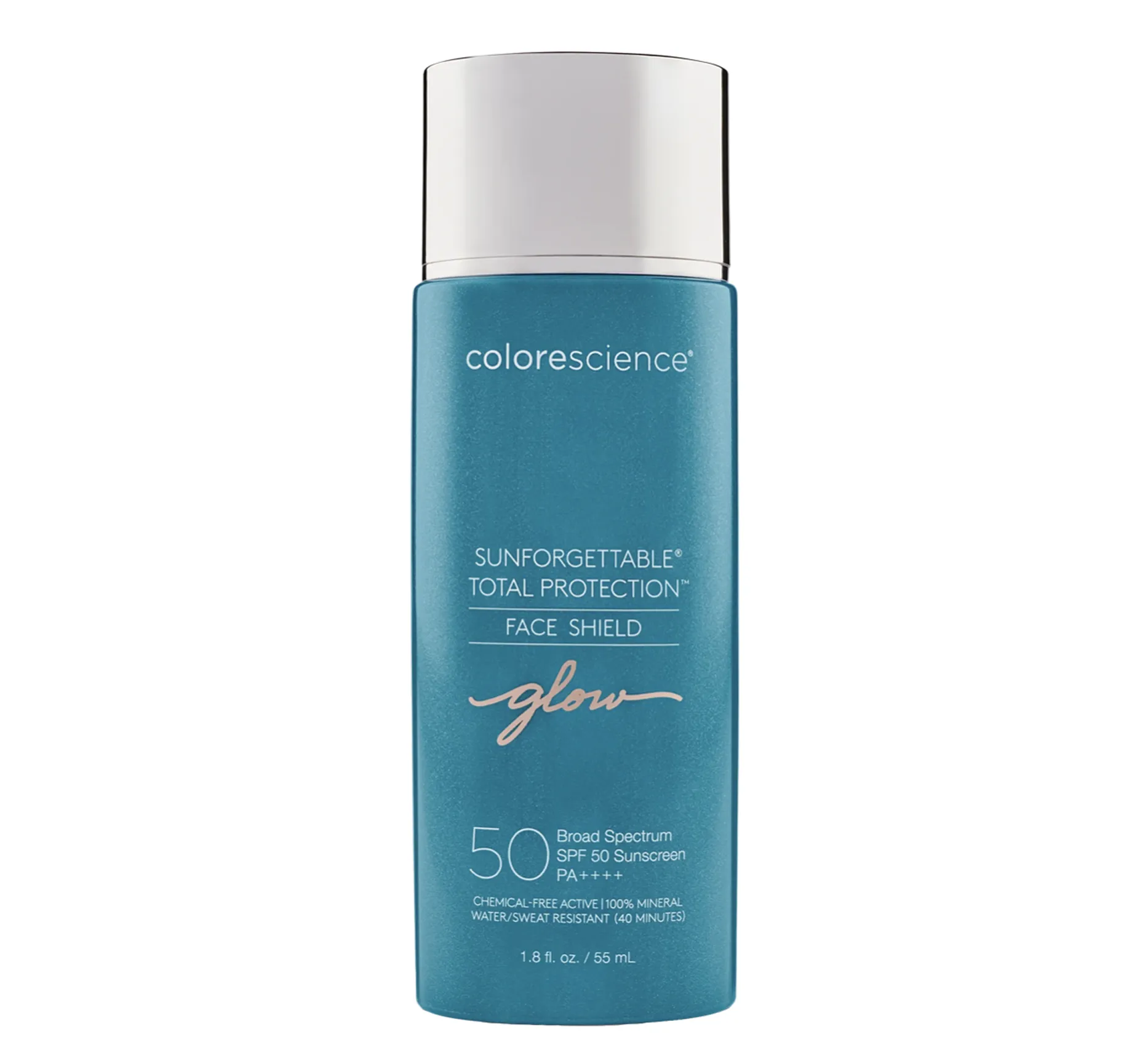 Colorescience Sunforgettable Total Protection Face Shield Glow Сонцезахисний крем для обличчя SPF 50 у відтінку 'Золоте сяйво' - Фото