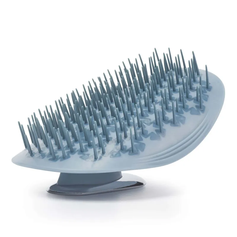 Manta Mirror Brush Blue Щітка для волосся з дзеркалом блакитна - Фото