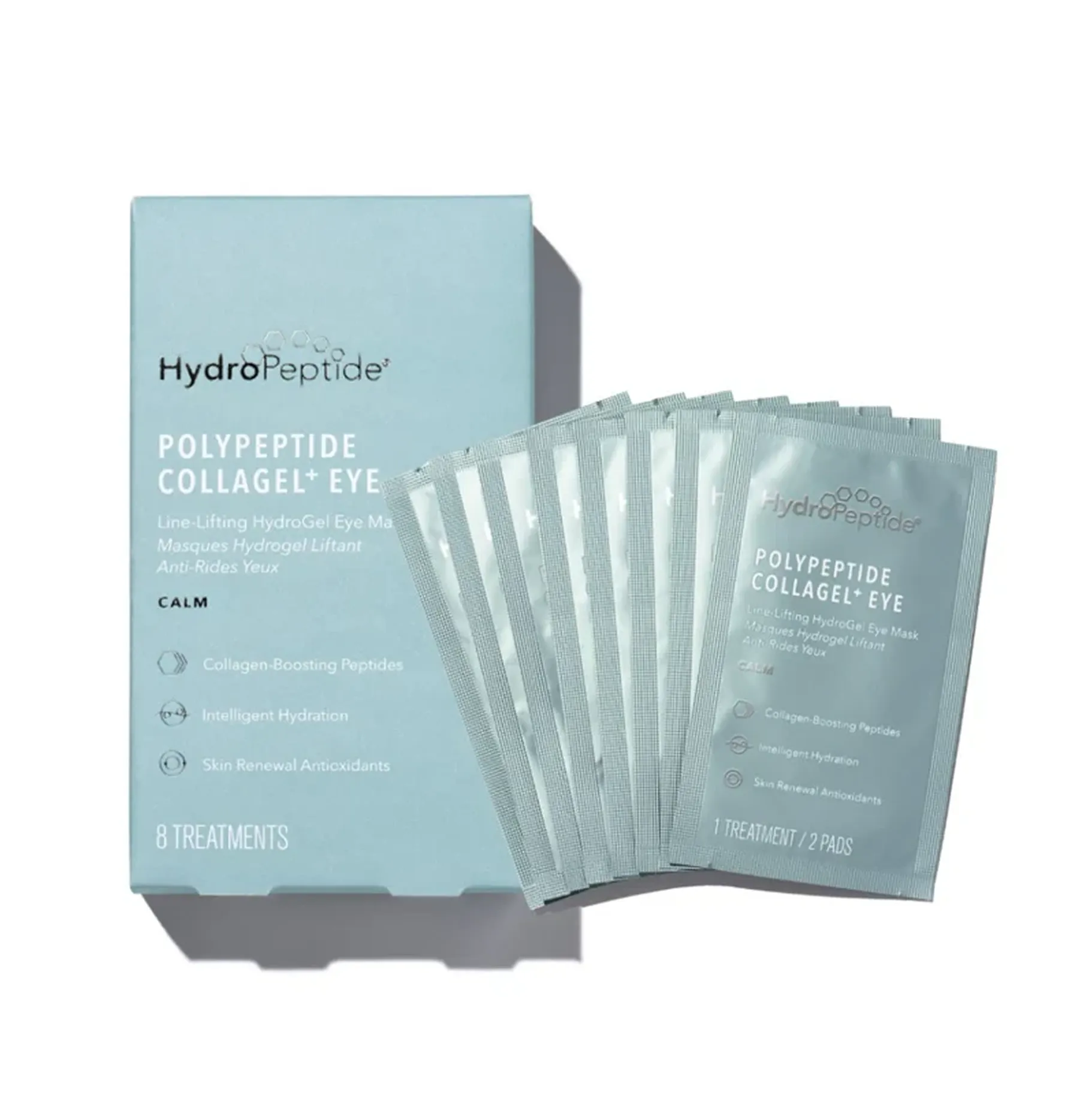 HydroPeptide Polypeptide Collagel Mask For Eyes Гідрогелеві патчі для зони навколо очей з колагеном - Фото