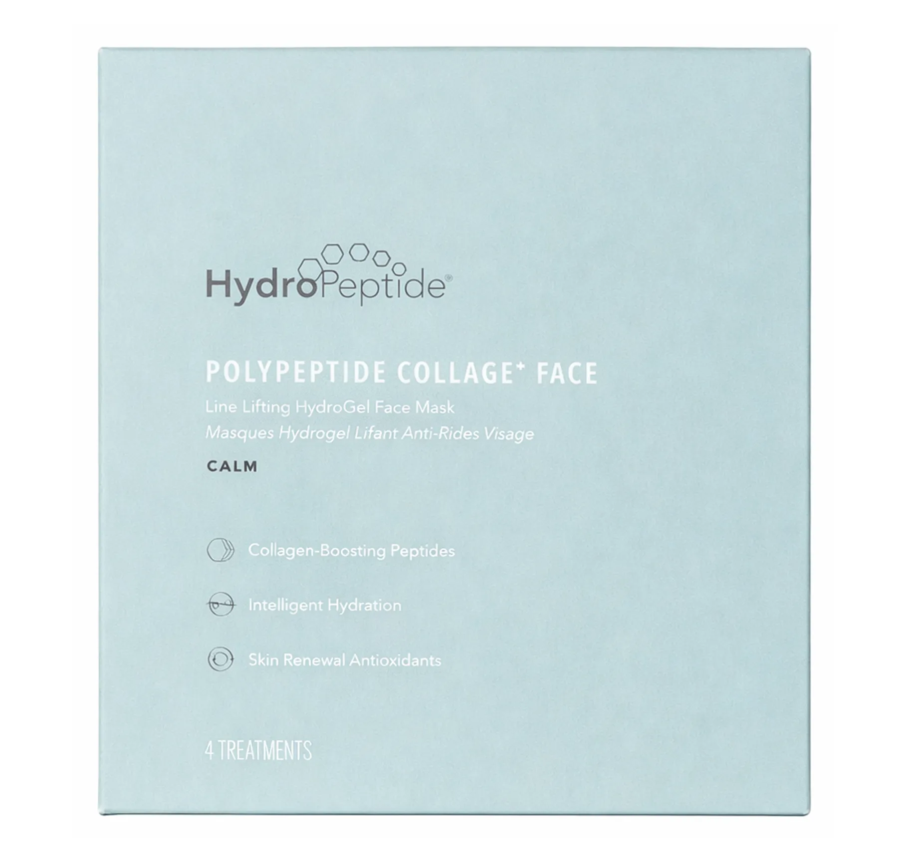 HydroPeptide Polypeptide Collagel Mask for Face 4 Pack Гідрогелева маска для обличчя - Фото