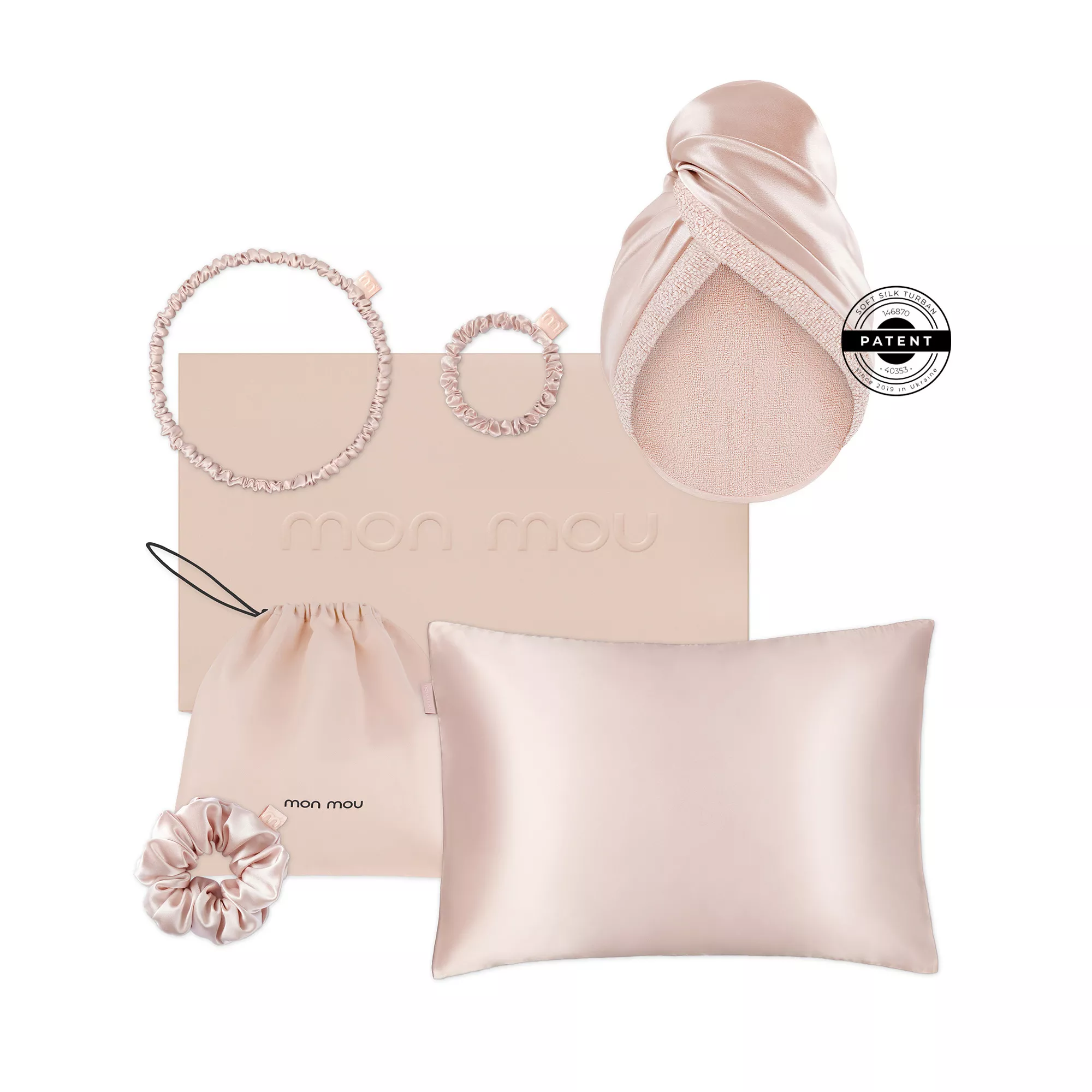 АРХІВ Mon Mou Soft Silk Set Nude Подарунковий набір Нюдовий - Фото
