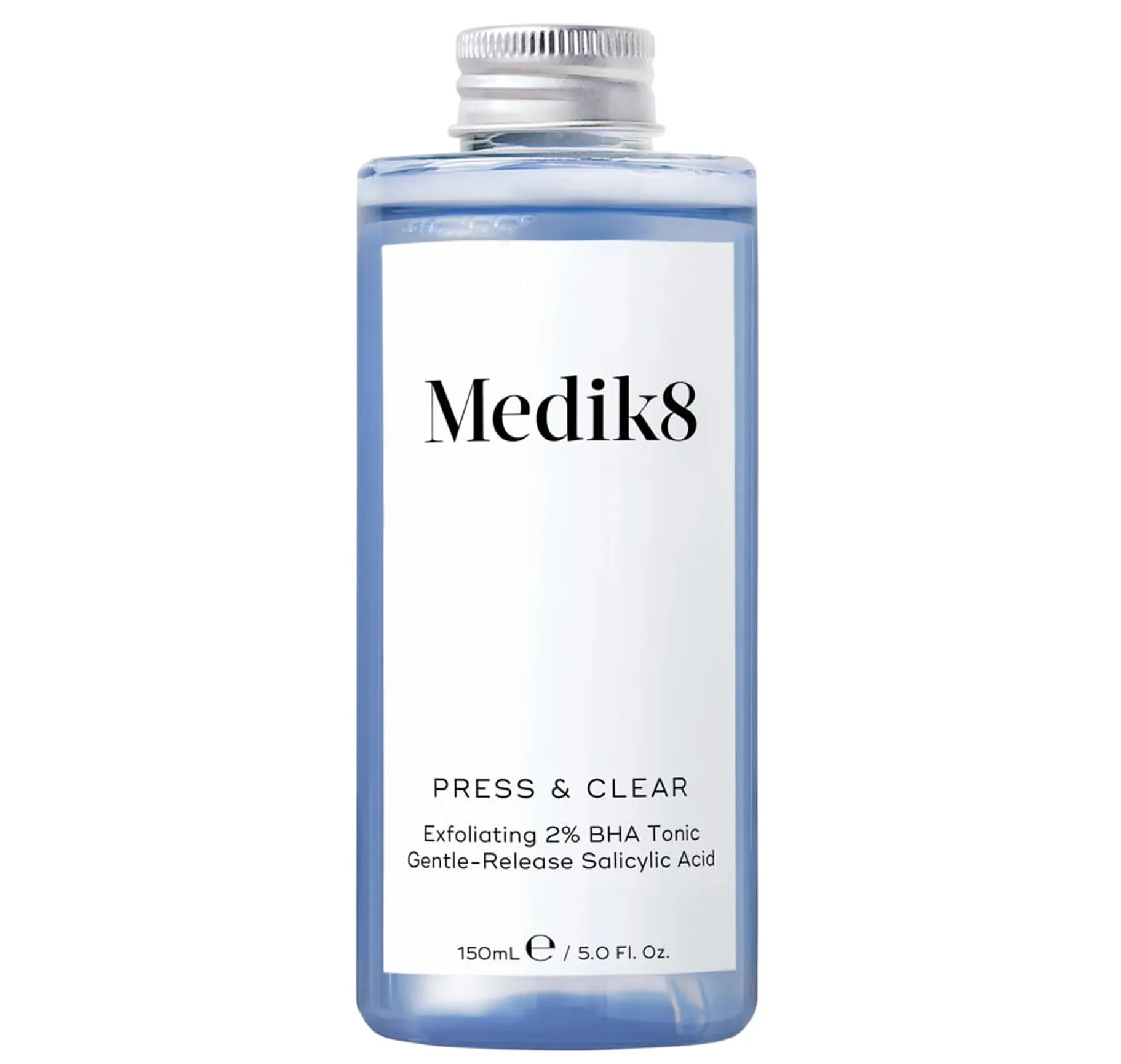 Medik8 Press & Clear Refill Exfoliating 2% BHA Tonic Змінний флакон для тоніка з BHA кислотами для проблемної шкіри - Фото