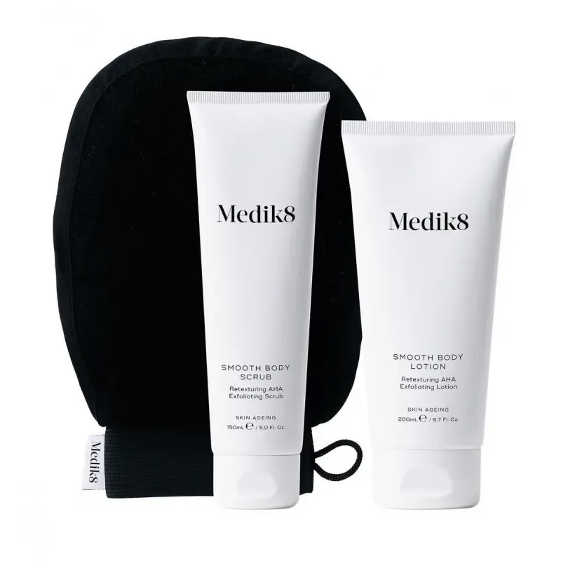 Medik8 Smooth Body Exfoliating Kit Система з АНА-кислотами для сухої шкіри - Фото