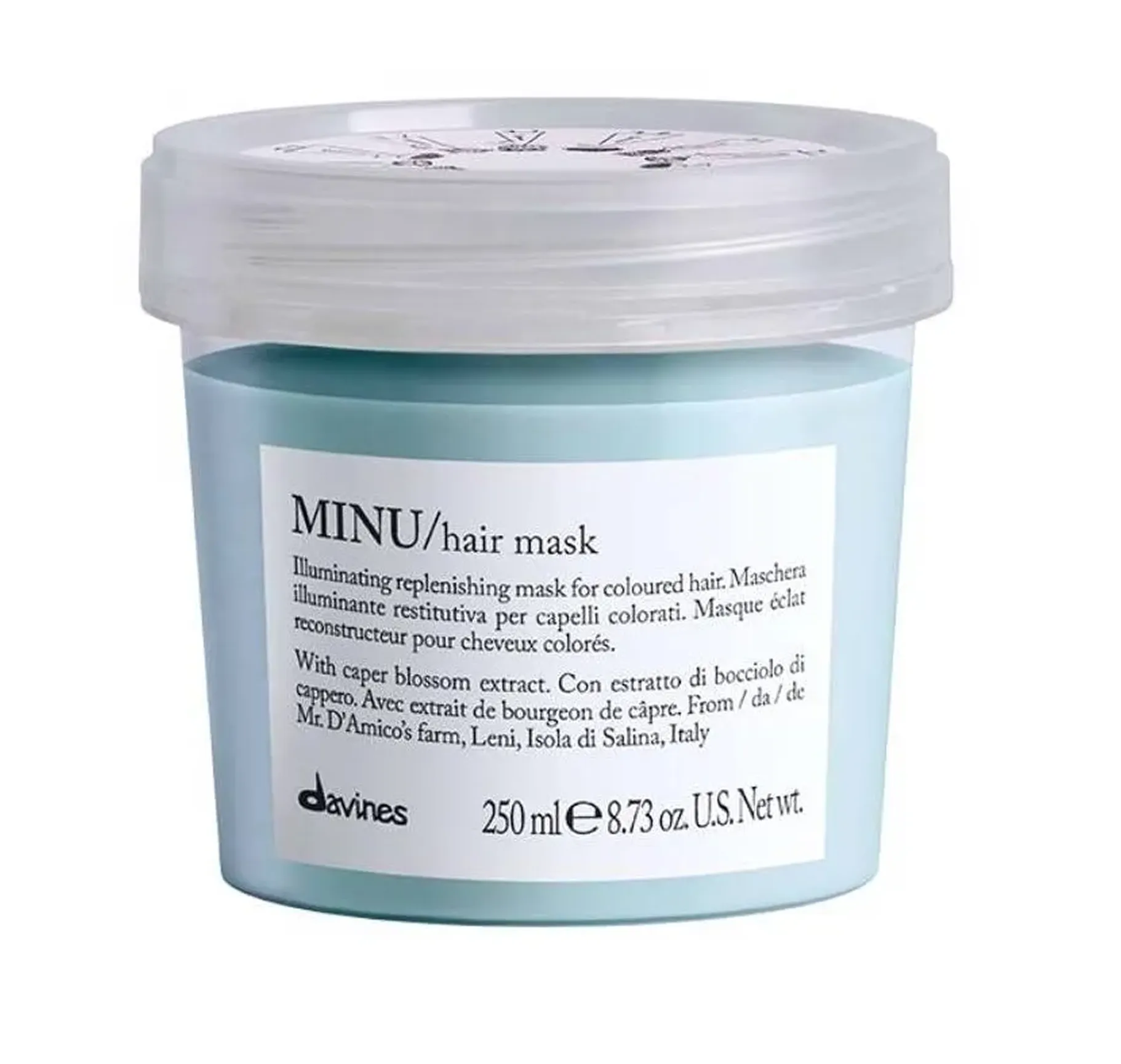 Davines Minu Hair Mask Відновлювальна маска для блиску та збереження кольору фарбованого волосся - Фото