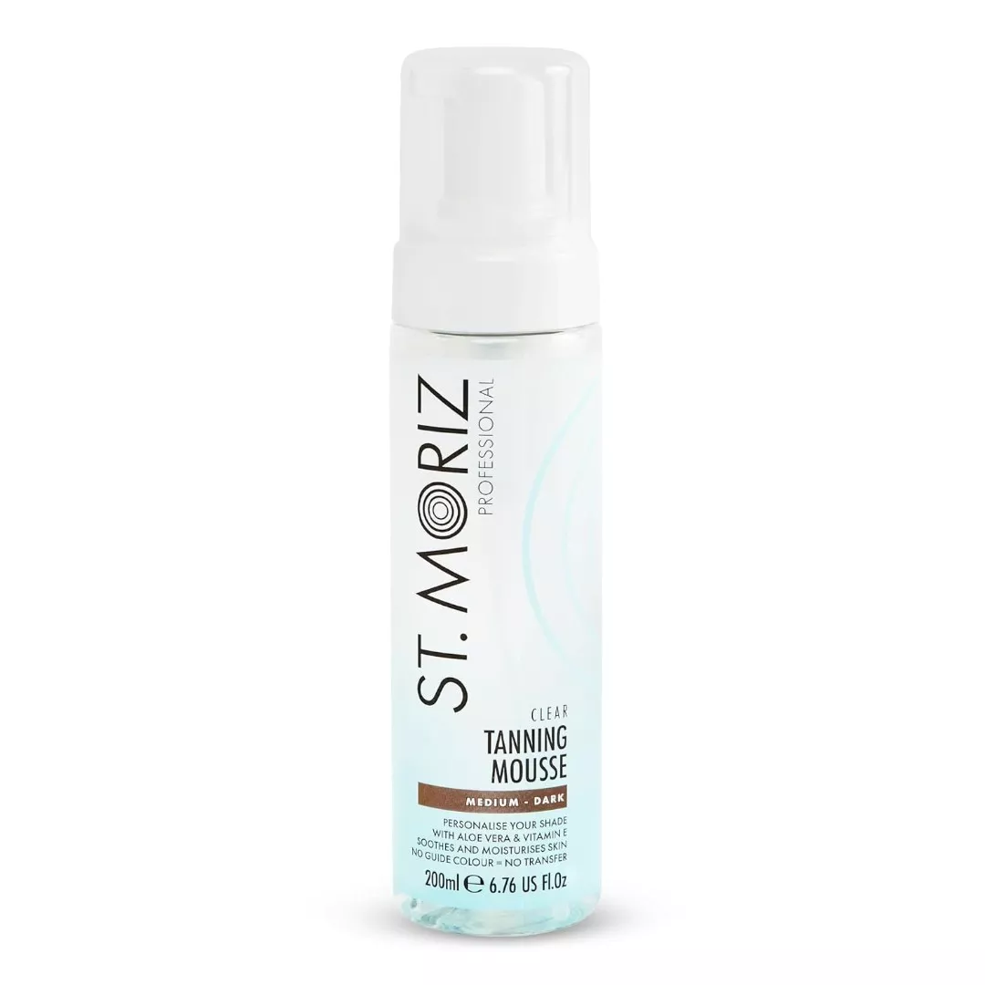 St.Moriz Pro Clear Mousse Medium-Dark Автобронзат-мус з коригуванням відтінку - Фото