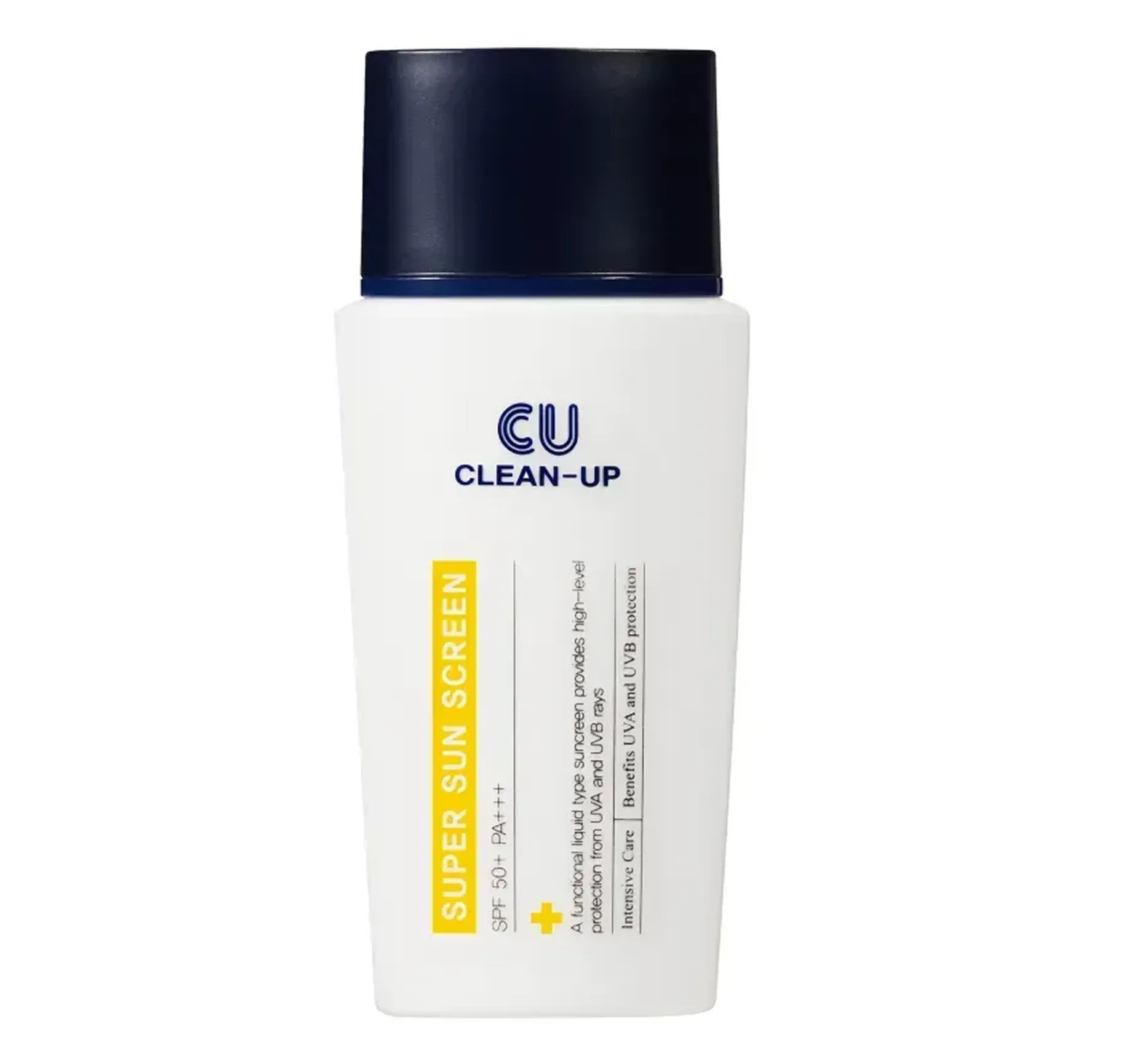 Cu Skin Clean-Up Super Sun Screen SPF 50+ PA+++ Сонцезахисний флюїд з мінеральними та органічними фільтрами - Фото