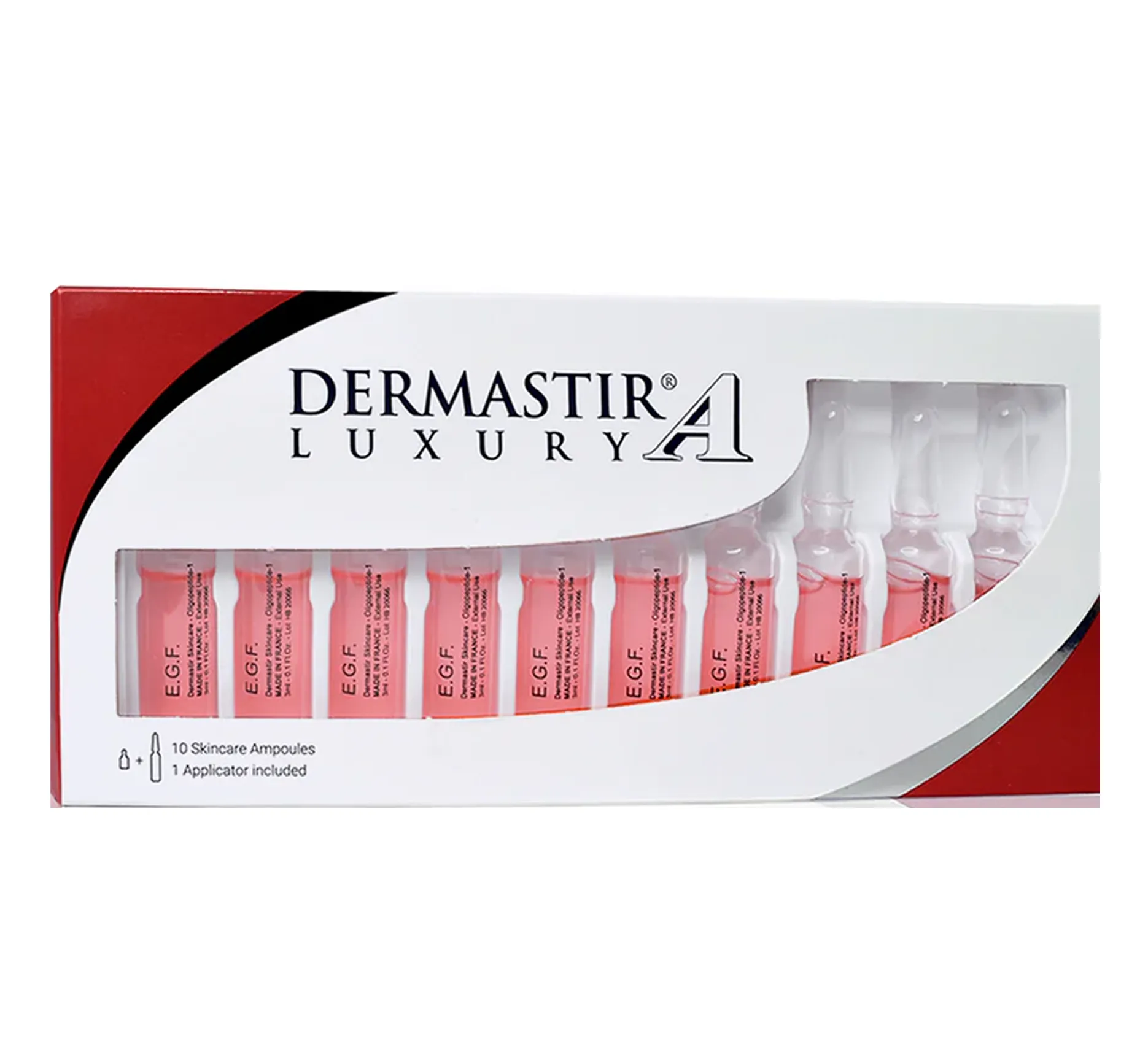 Dermastir EGF Oligo Peptide-1 Skincare Ampoules Ампули для шкіри обличчя та шиї з антивіковим ефектом - Фото