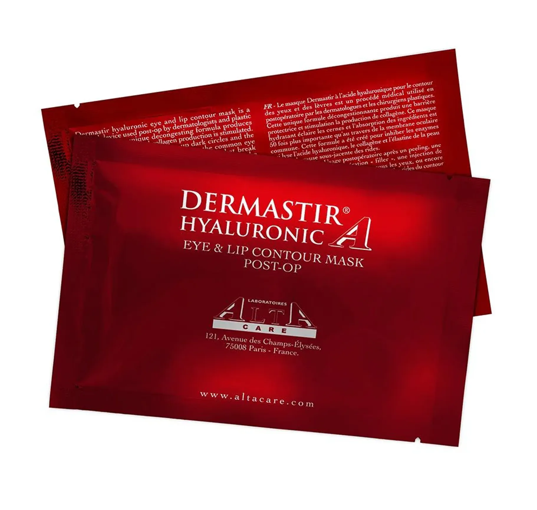 Dermastir Eye Lip Contour Hyaluronic Гіалуронова маска для контуру очей та губ - Фото