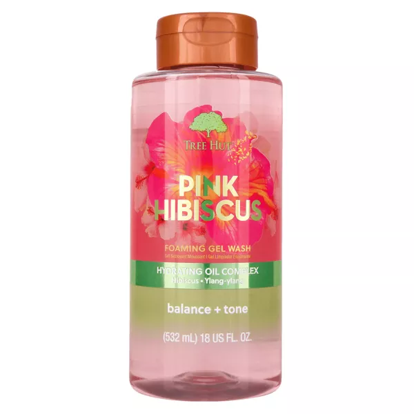 Tree Hut Pink Hibiscus Foaming Gel Wash Гель для душу з ароматом гібіскусу - Фото