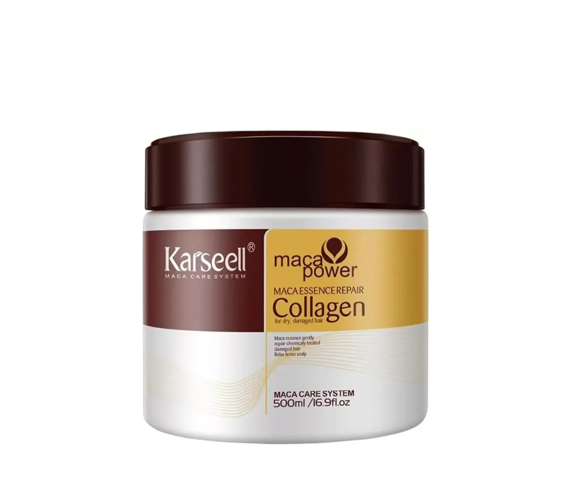 Karseell Maca Essence Repair Collagen Колагенова маска для волосся - Фото
