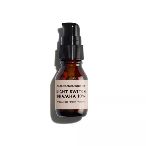 Lixirskin Night Switch BHA/AHA 10 % Нічна сироватка з 10% кислот для проблемної шкіри, що схильна до акне та комедонів - Фото