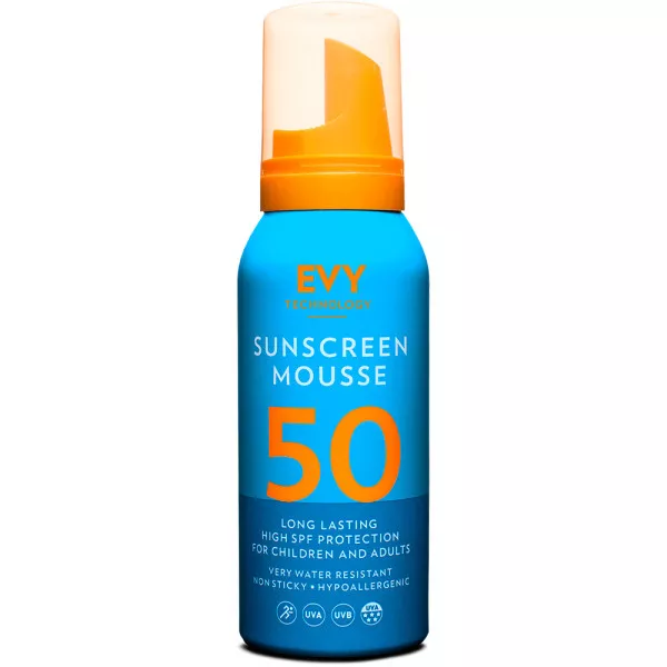EVY Technology Sunscreen Mousse SPF 50 Сонцезахисний мус для обличчя та тіла з SPF 50 - Фото