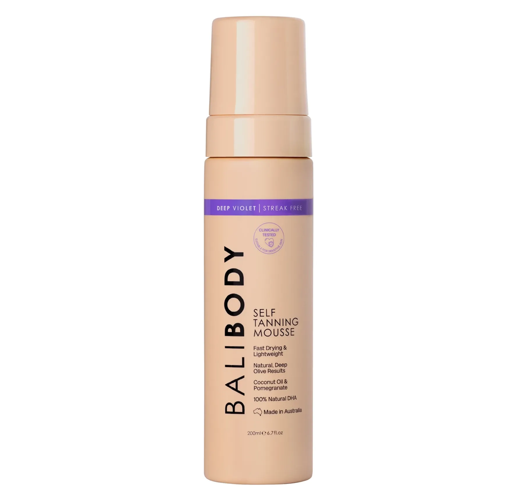 Bali Body Self Tanning Mousse Deep Violet Мус- автозасмага для тіла у відтінку Deep Violet - Фото