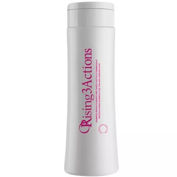 Orising 3 Actions Shampoo Restructuring Shampoo For Thin and Demaged Hair Відновлюючий шампунь для тонкого та пошкодженого волосся - Фото