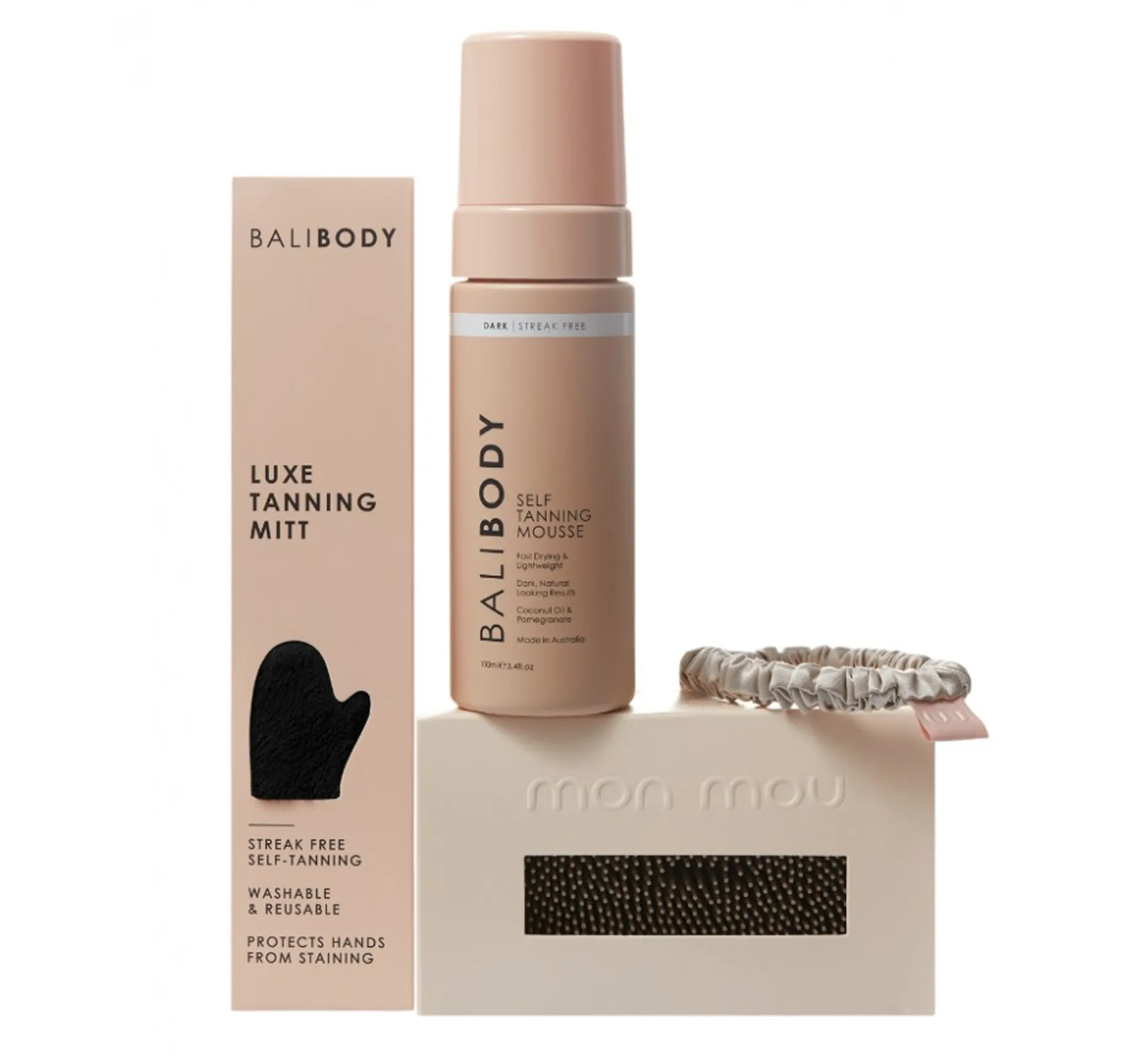 Mon Mou X Bali Body Soft Chocolate Base Лімітований набір продуктів для тіла - Фото