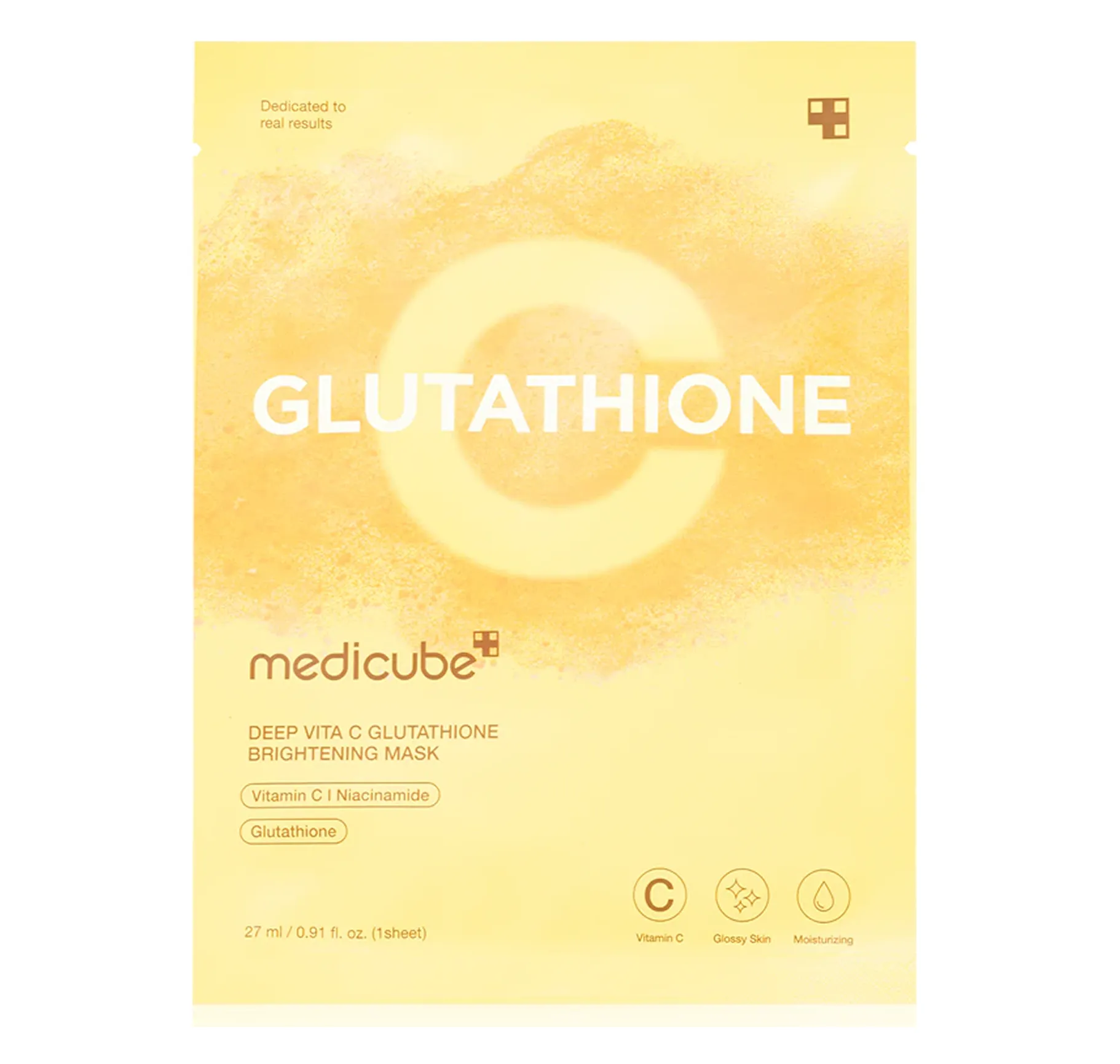 Medicube Deep Vita C Glutathione Brightening Mask Маска для освітлення та сяйва шкіри з глутатіоном - Фото