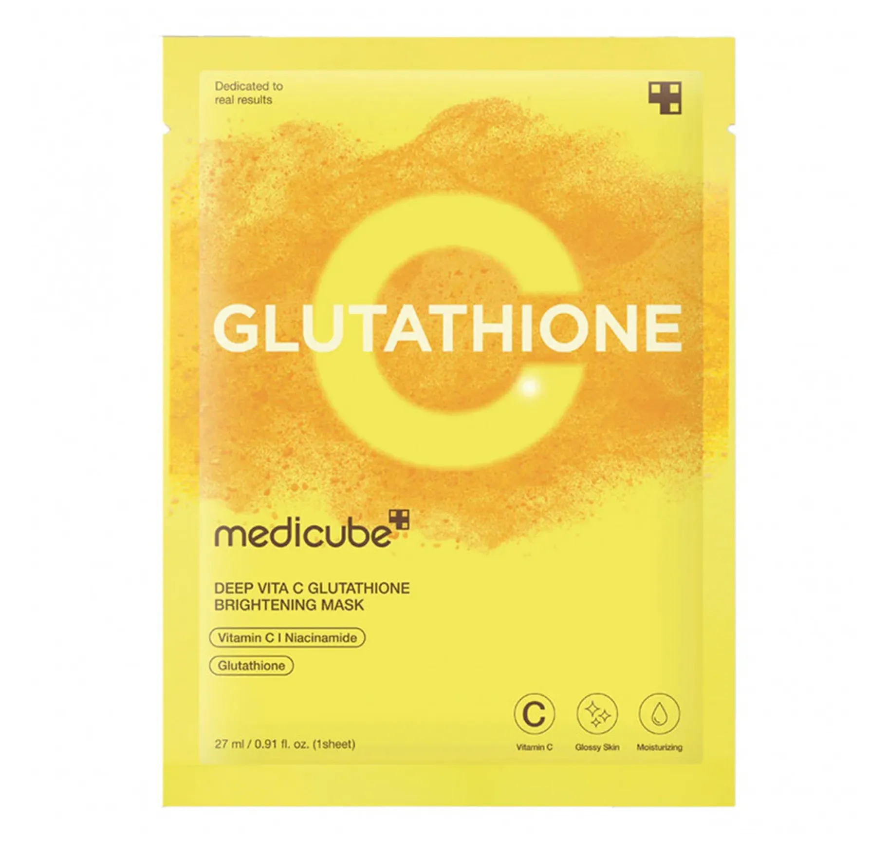 Medicube Deep Vita C Glutathione Brightening Mask Маска для освітлення та сяйва шкіри з глутатіоном - Фото