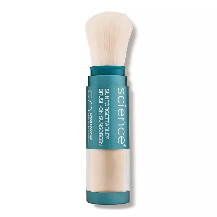 (Outlet) Colorescience Sunforgettable Total Protection Сонцезахисна пудра з пензлем SPF 50 FAIR - Фото